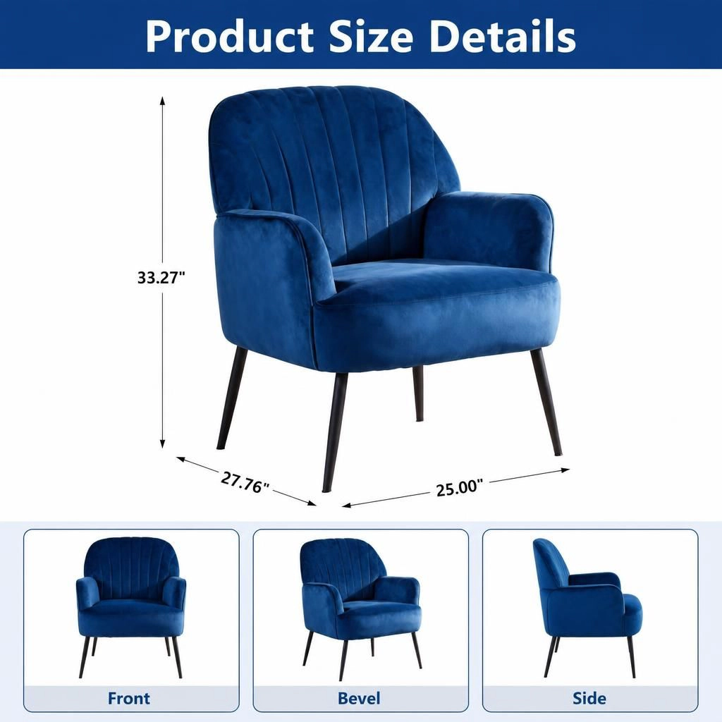 GOODSILO Comfortable Upholstered Accent Chair