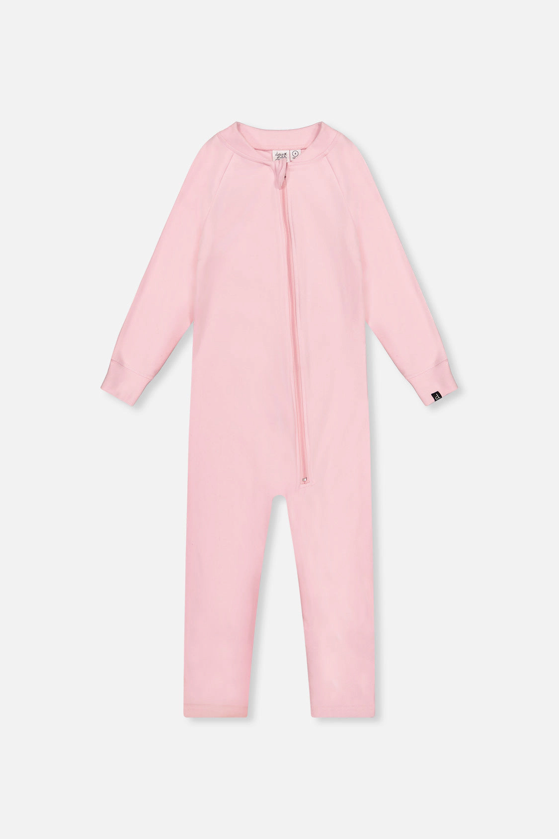 Deux par Deux Girls One Piece Asymmetric Zip Thermal Underwear