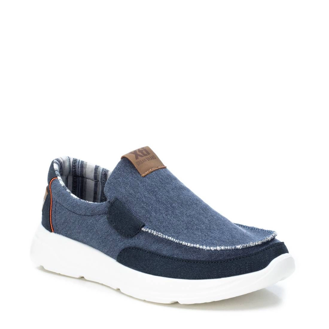 XTI Men's Canvas Loafers Paddedsole, Non-Slip Rubber Sole