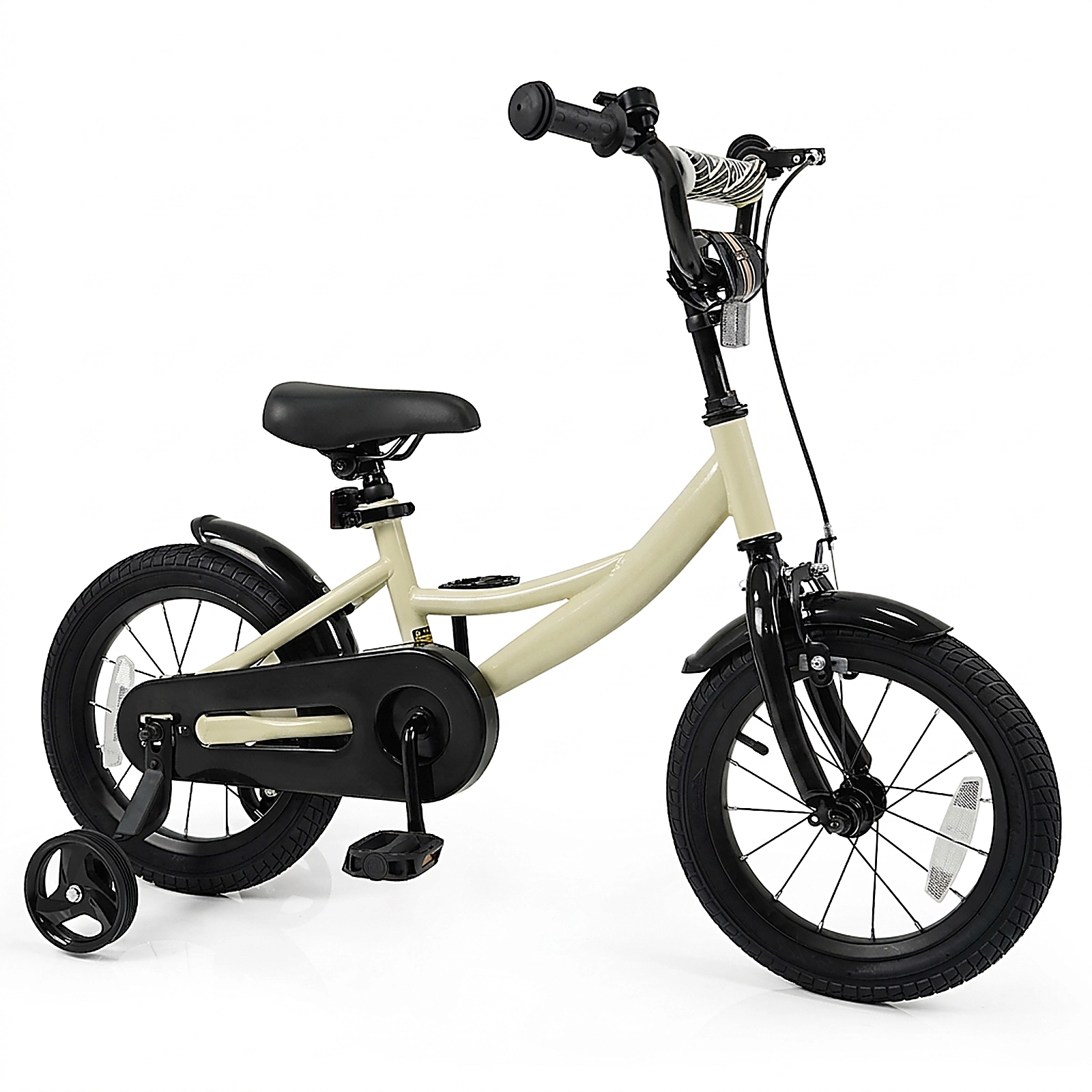 SUGIFT Adjustable Kids Sport Bicycle with Removable Training Wheels 145-lb Capacity Ages 3-5 Years 14-in Wheels