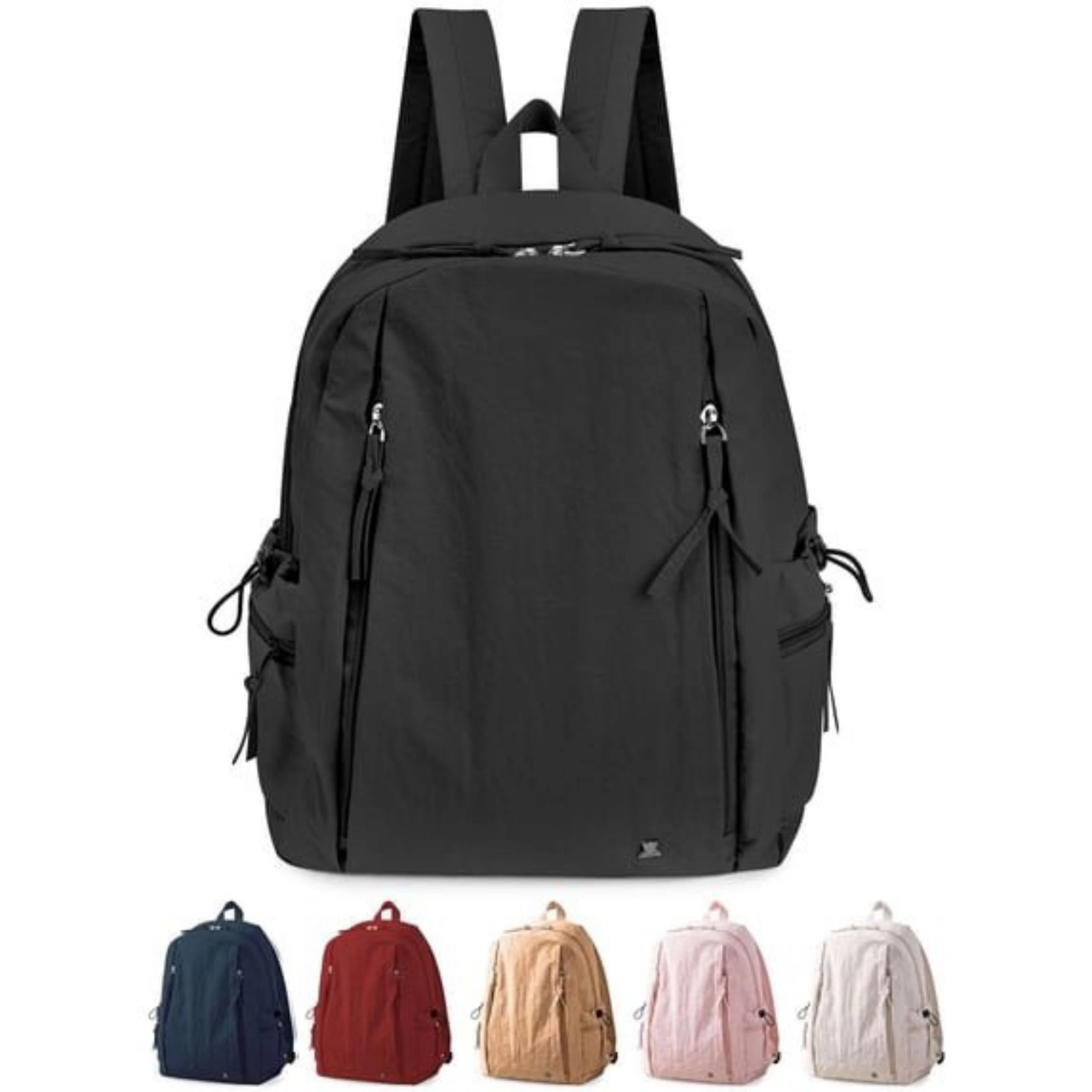Home Collection Women’s Nylon 14 Inch Laptop Backpack with Multiple Pockets