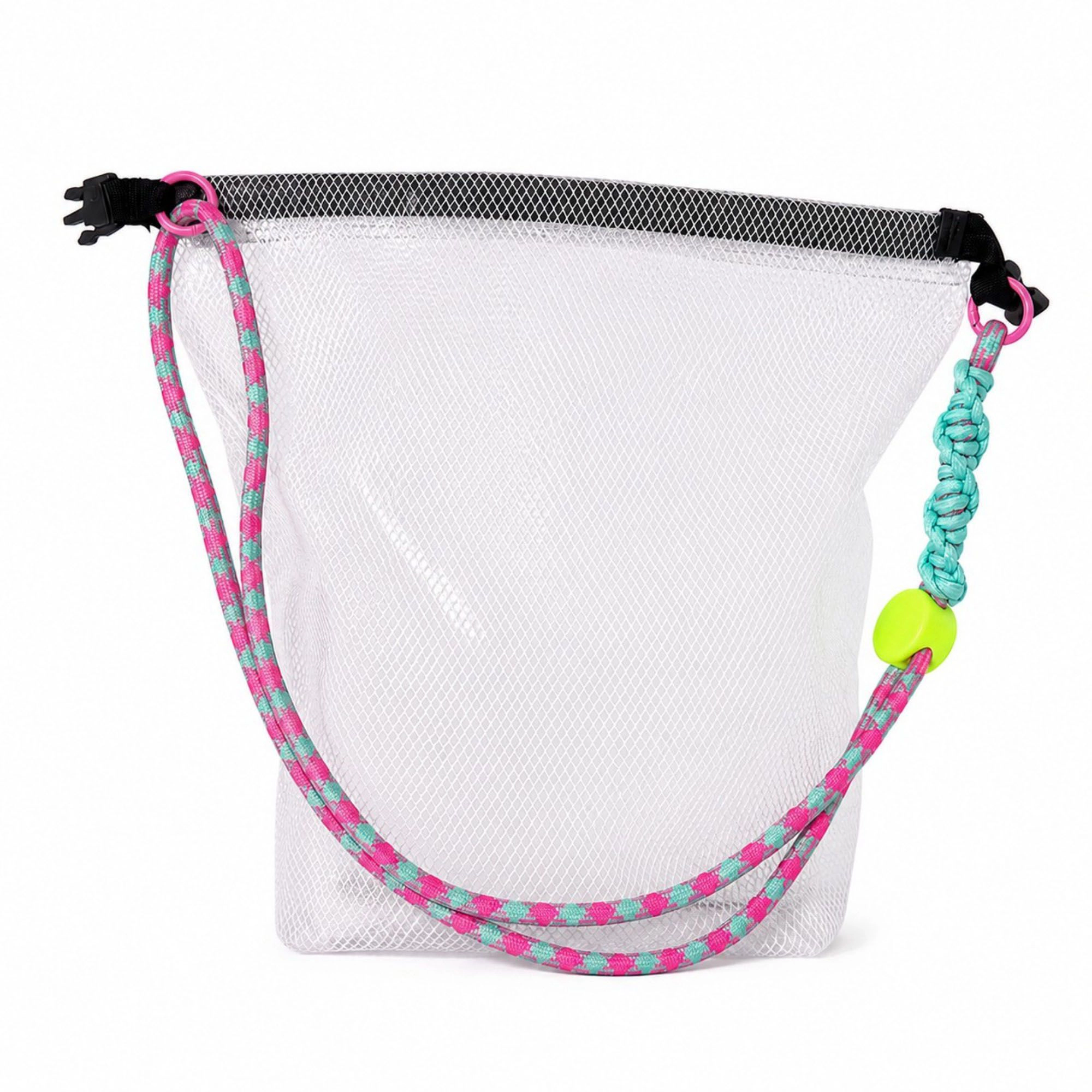 Alilang Women's Mesh Wet Dry Crossbody Beach Bag with Adjustable Strap