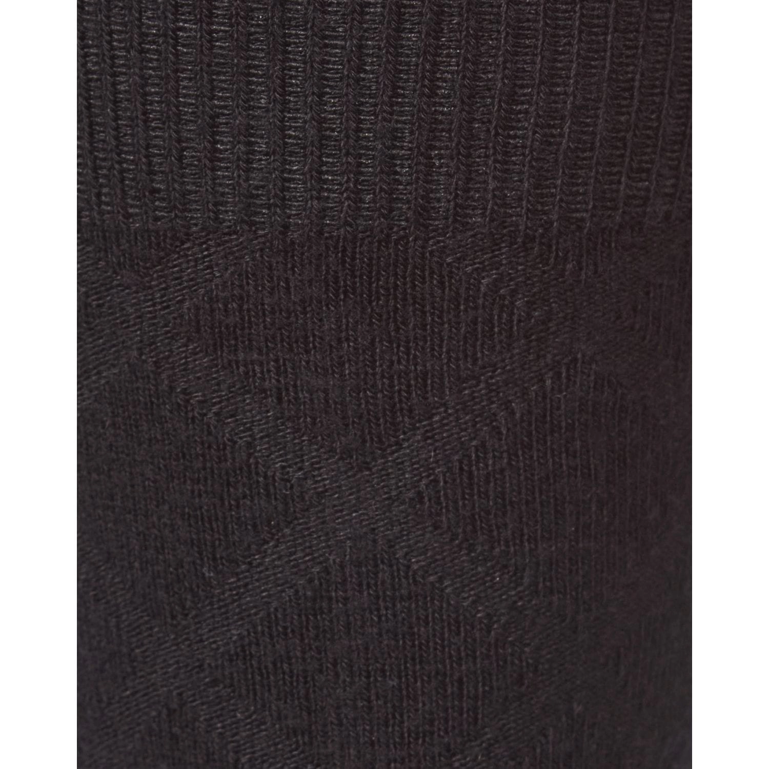 Memoi Men's Bamboo Blend Solid Diamond Crew Socks