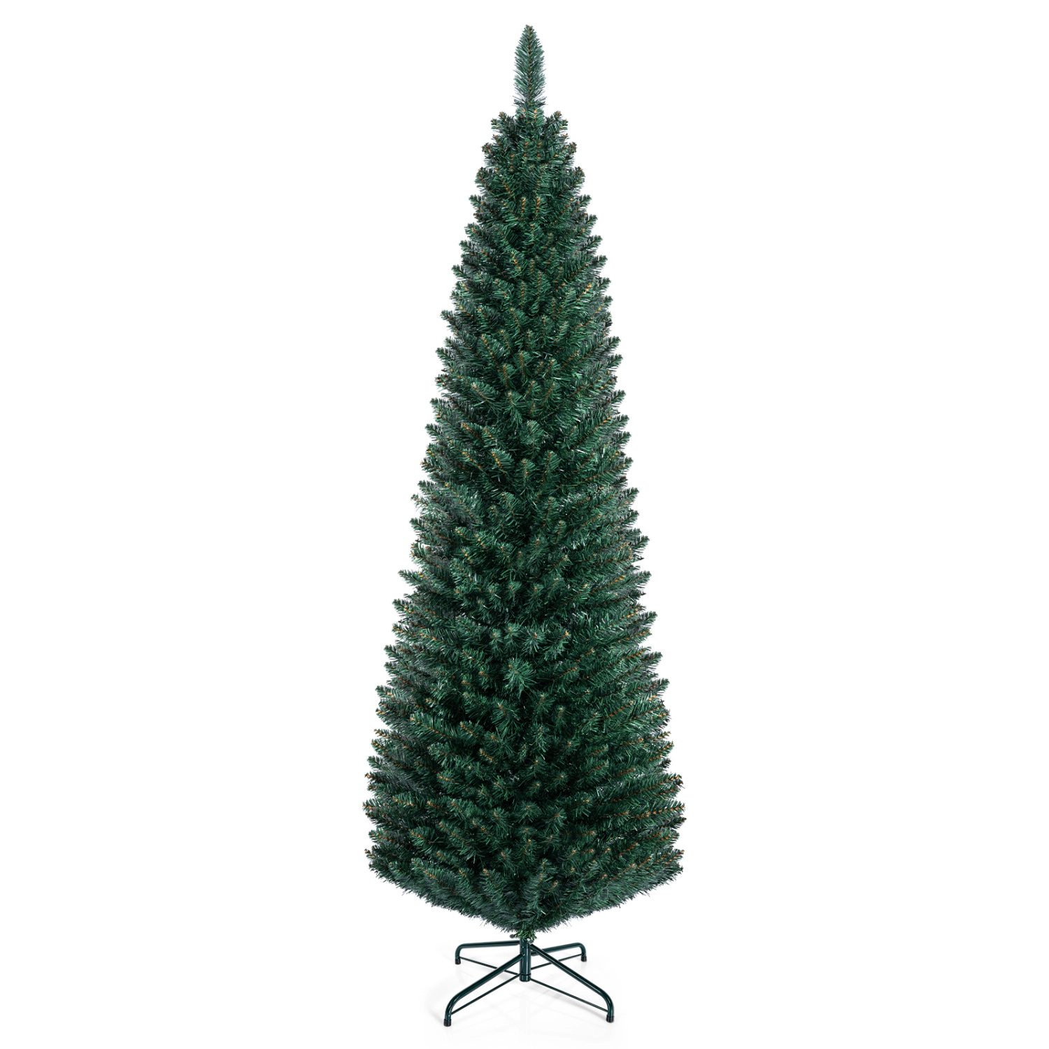 LJG PVC Artificial Slim Pencil Christmas Tree