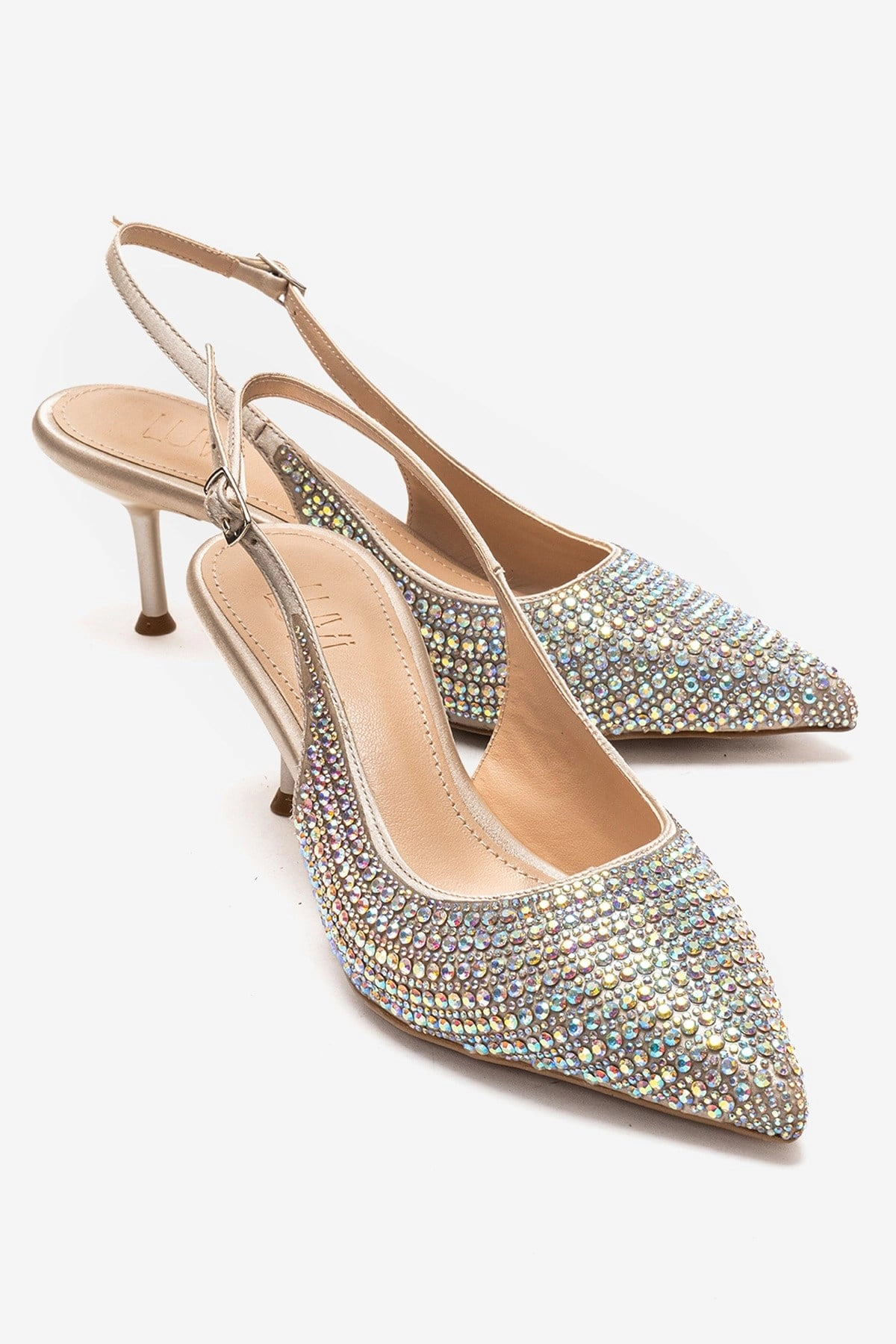Prologue Shoes Womens Yasmina Embellished Stiletto Pump