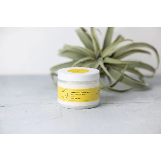 Lizush  Grapefruit Body Salt Scrub - 9 oz moisturizing citrus exfoliant