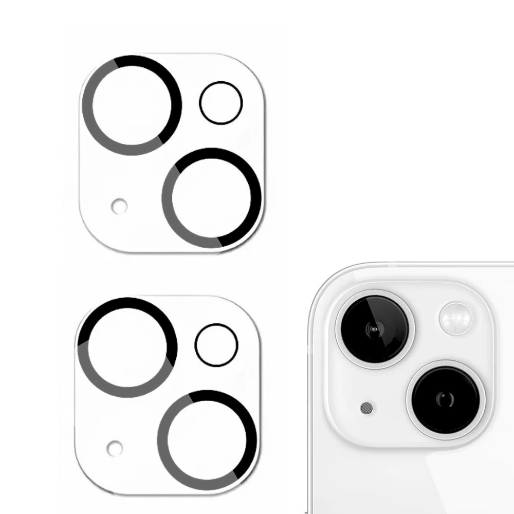 Qixxronics Camera Lens Protector for iPhone 14 Plus Tempered Glass Lens Cover for iPhone 14 Plus 2pack