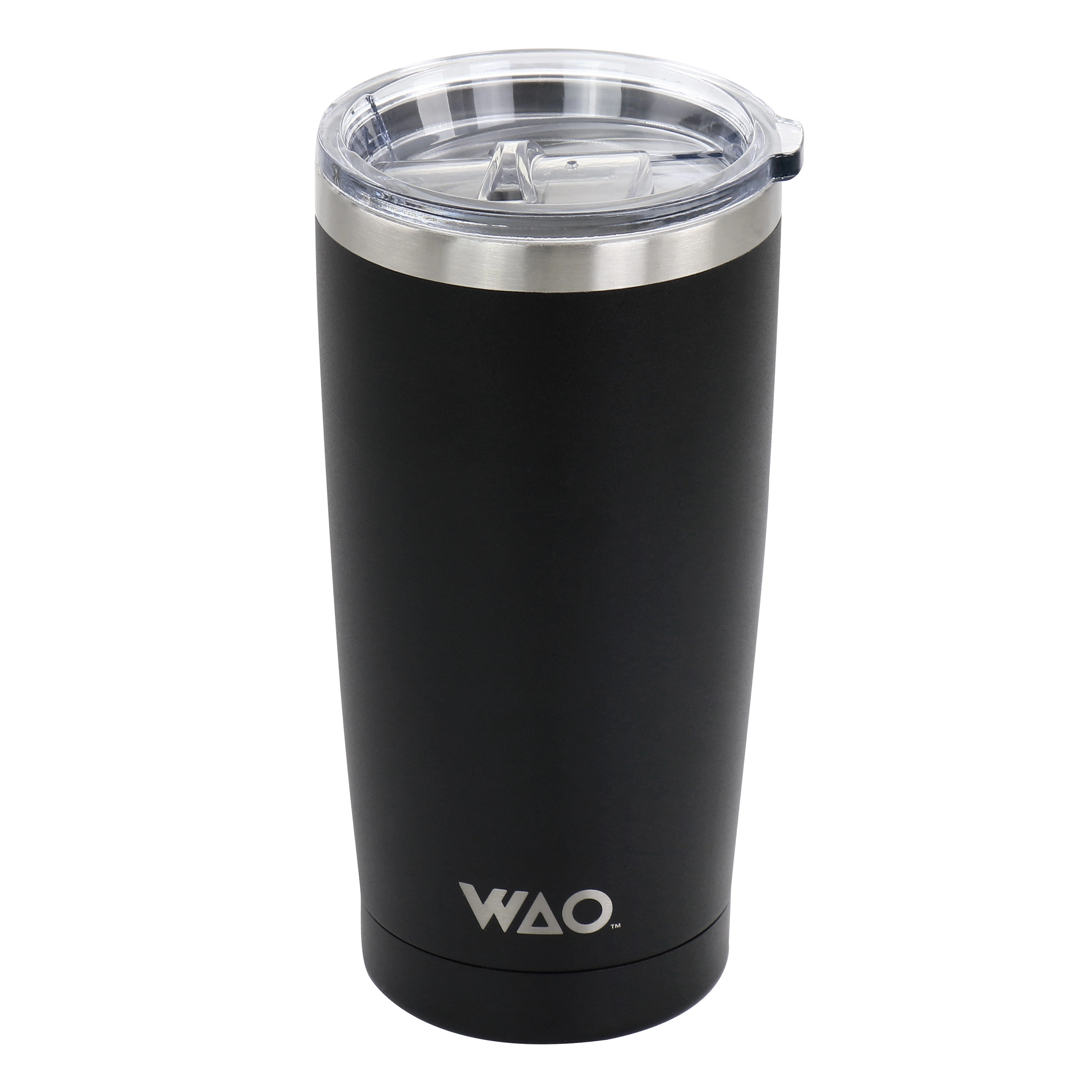 WAO 18oz  Thermal Tumbler with Acrylic Lid in Matte Black