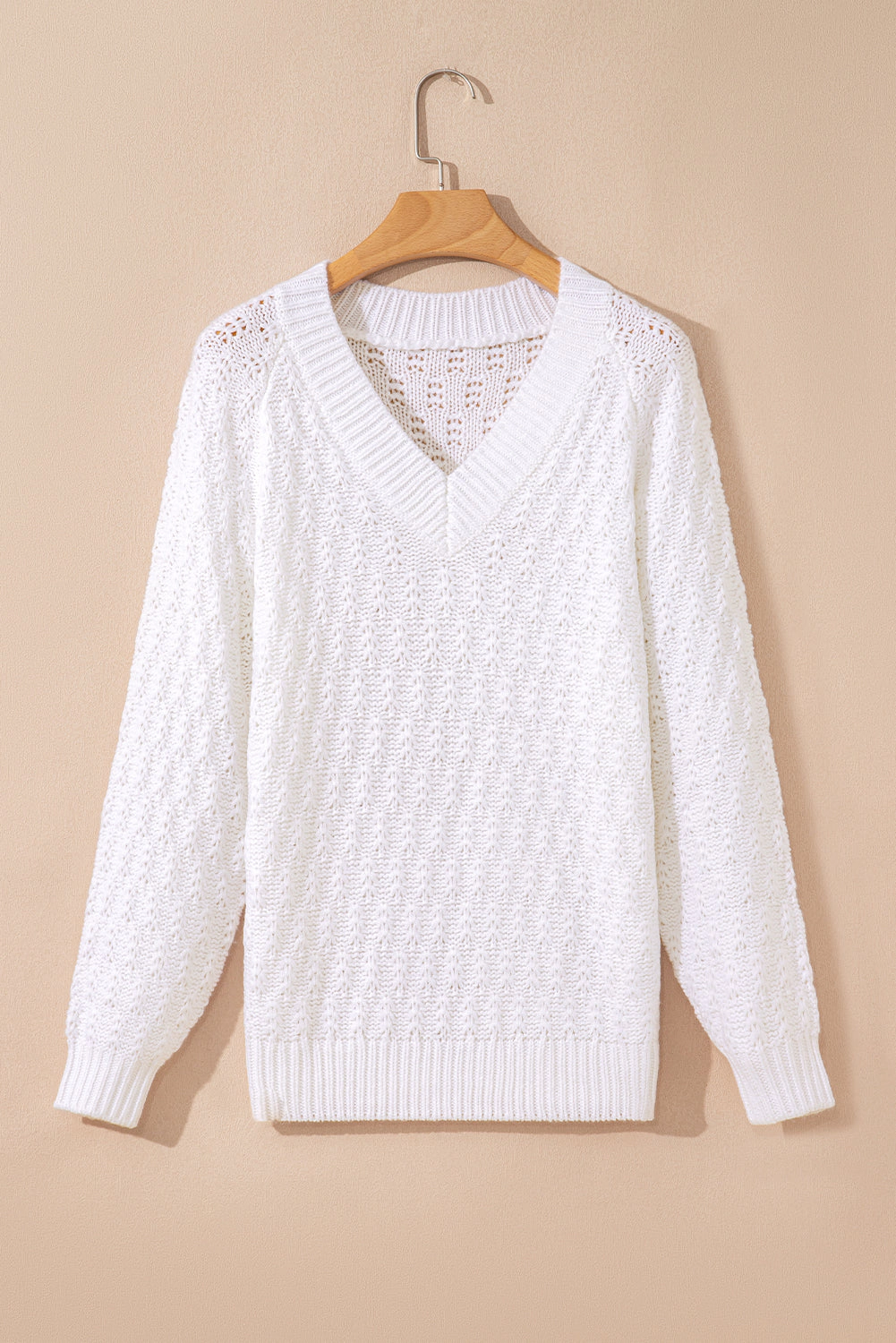 Threaded Pear Women's Emma Ribbed Edge Loose Sweater