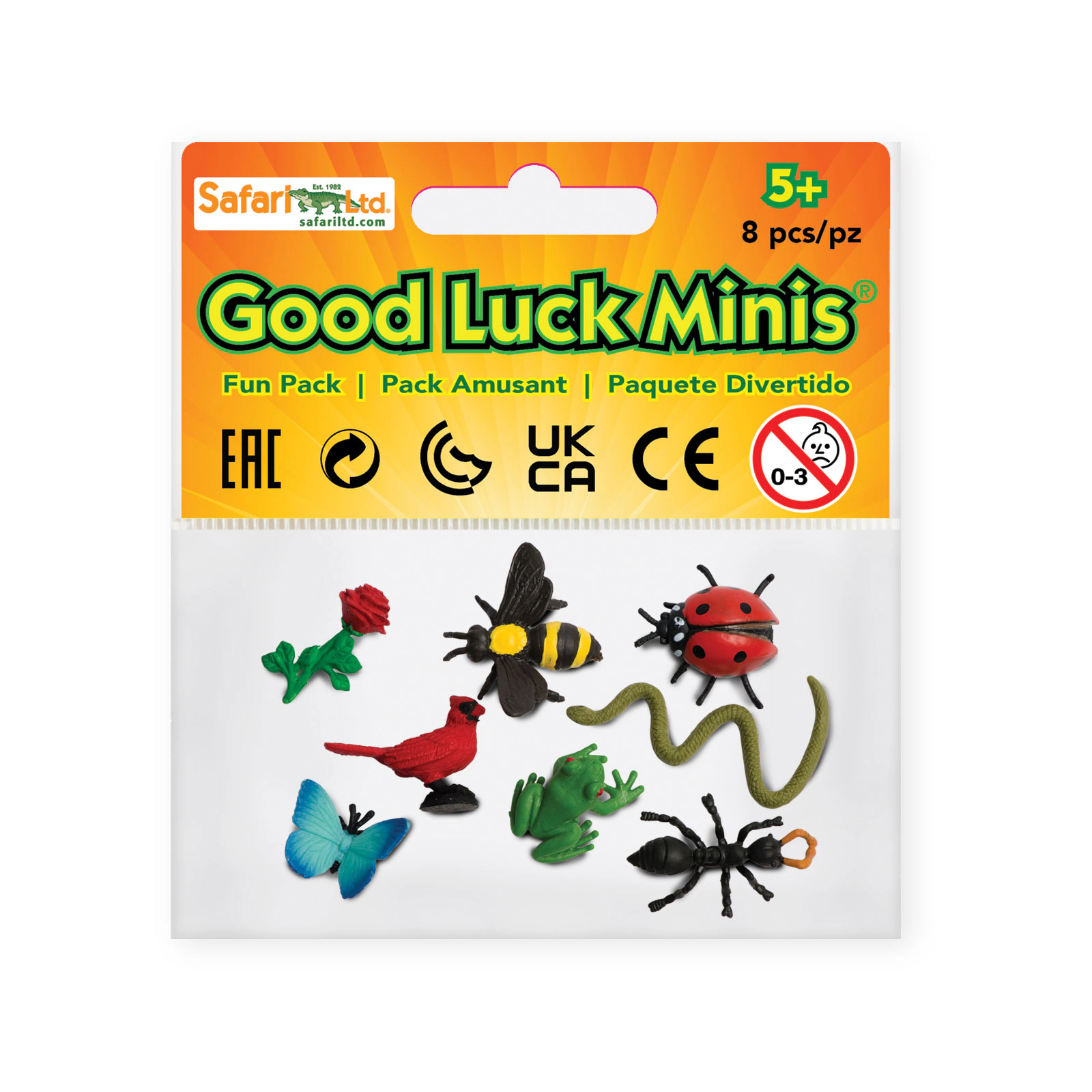 Safari Ltd. - Garden Fun Pack - 8 Mini Toy Figurines for Kids