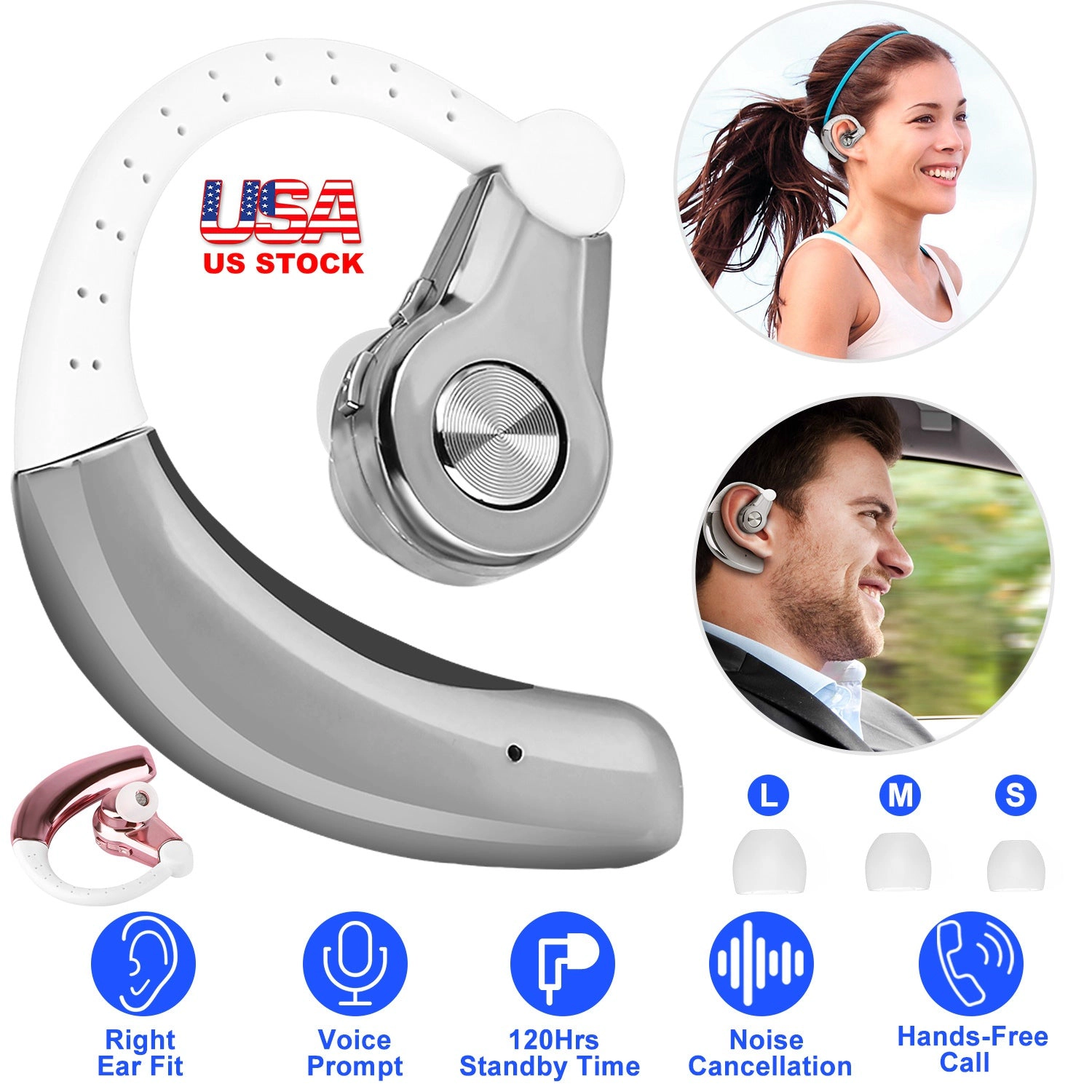 GBruno Wireless In-Ear Earpiece With Microphone
