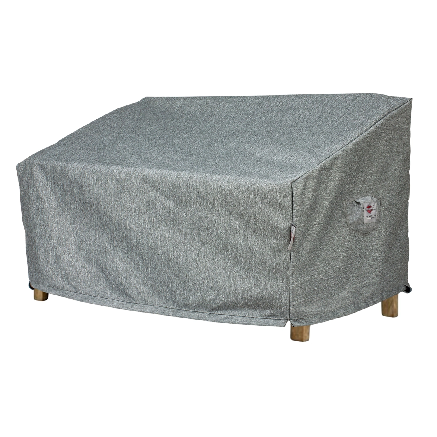 Summerset Shield Platinum 3-Layer Water Resistant Outdoor Loveseat Cover - 61x35", Grey Melange