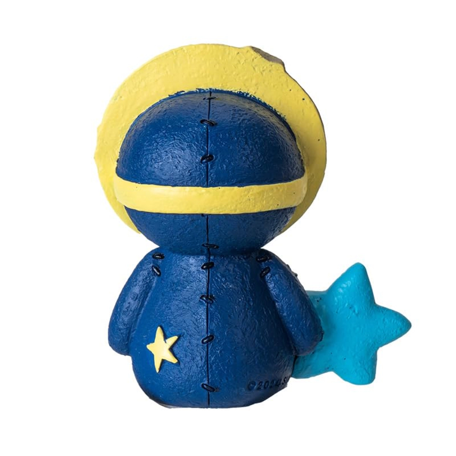 Pacific Giftware Furrybones Luno Figurine Skeleton in Moon Costume with Blue Star Friend 3 inch