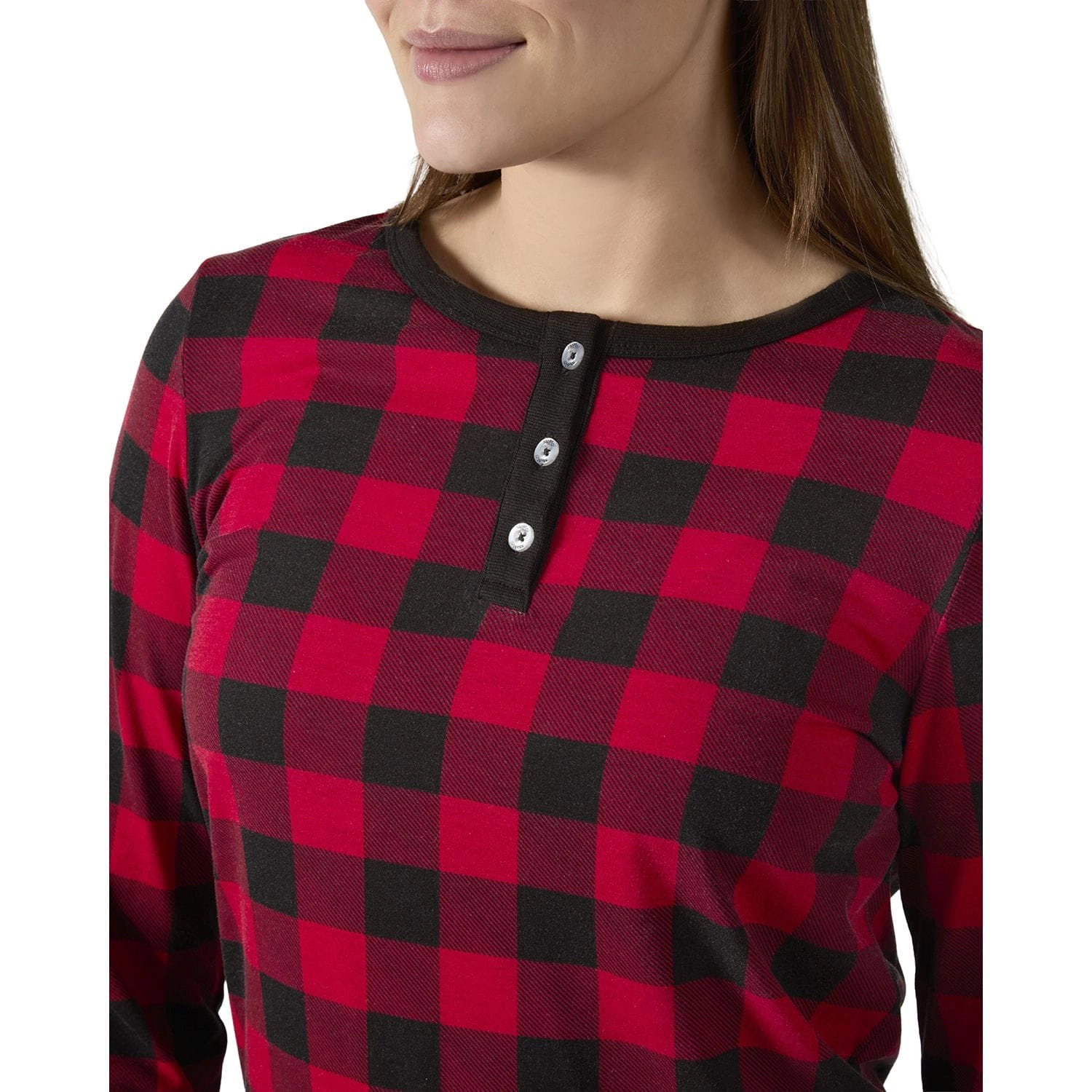 MeMoi Women's Buffalo Plaid Two-Piece PJ Set a Bag