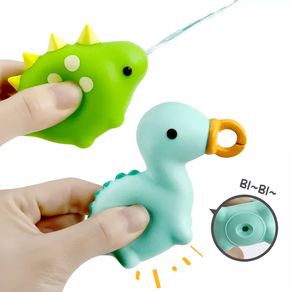 Sperric Fun Dinosaur Fishing Game for Kids 5Pk Magnetic Floating Bath & Pool Toy Set w/ Wind-Up Rods Engaging Water Play