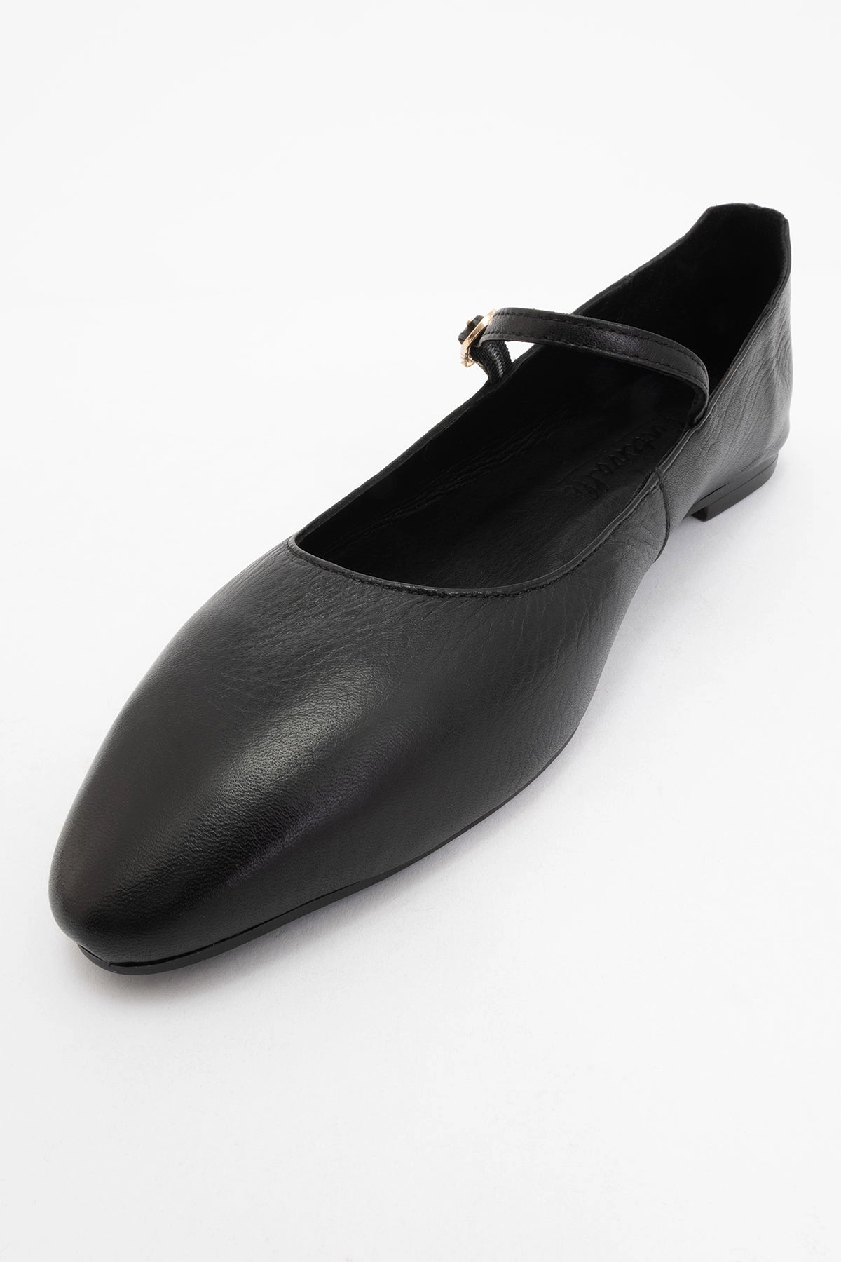 Forever & Always Womens Lara Leather Mary Jane Flats