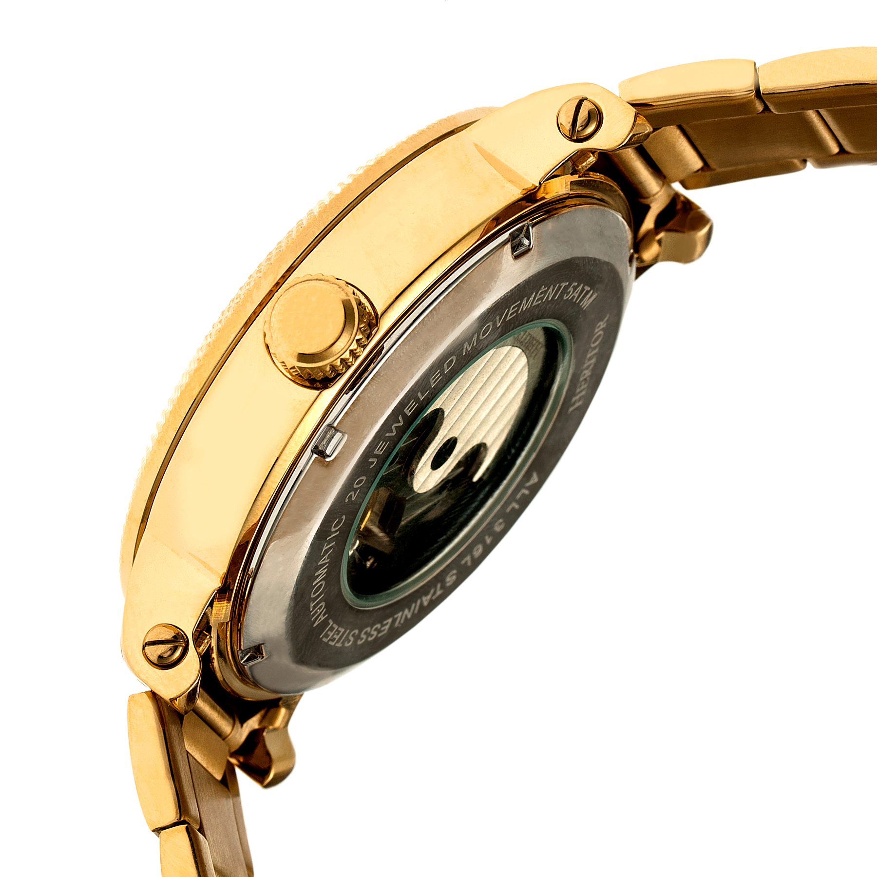 Heritor Automatic Aries Skeleton Dial Bracelet Watch