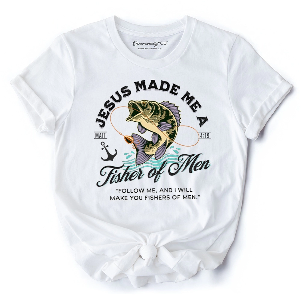 OrnamentallyYou Mens Fisher Of Men Matthew 4:19 T-Shirt