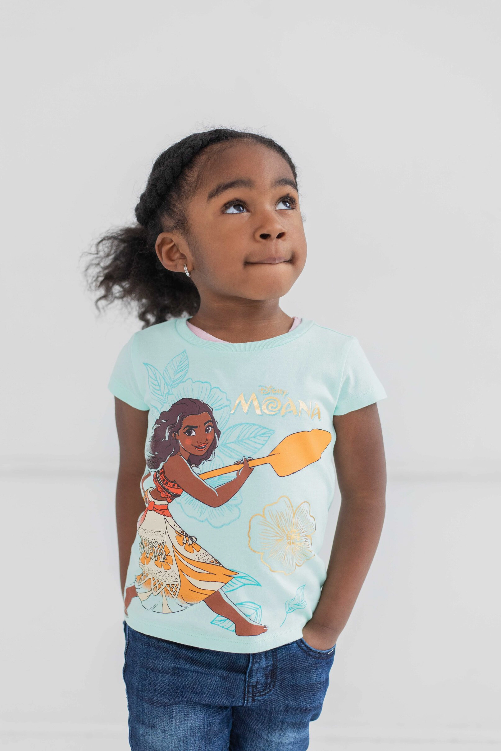 Disney Girls' 3-Pack Short Sleeve T-Shirts