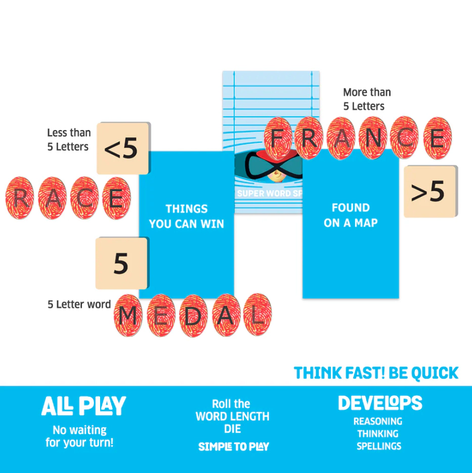 Chalk & Chuckles Super Word Spy - 2-4 Players