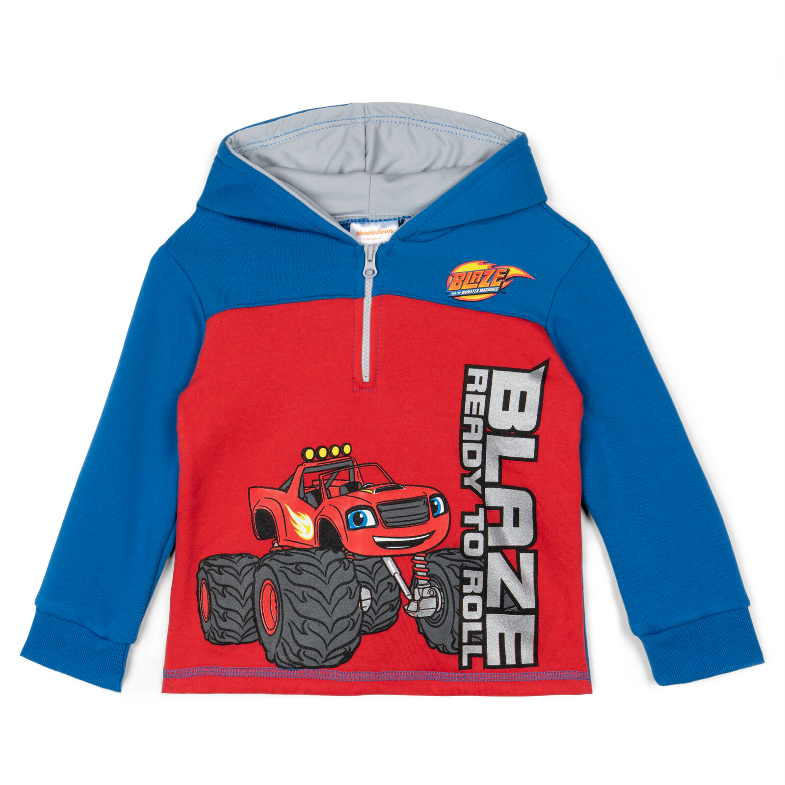 Nickelodeon Blaze and the Monster Machines Boys' Racing Quarter-Zip Fleece Hoodie