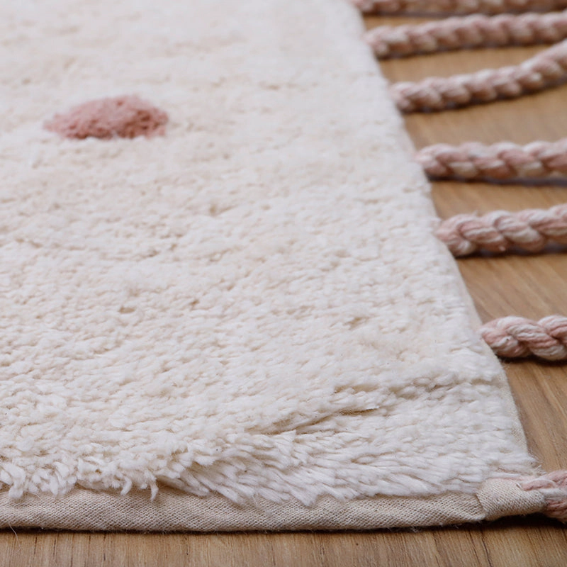 Nattiot Washable Cotton Kid'S Bedroom Rug With Bird Pattern Birdy