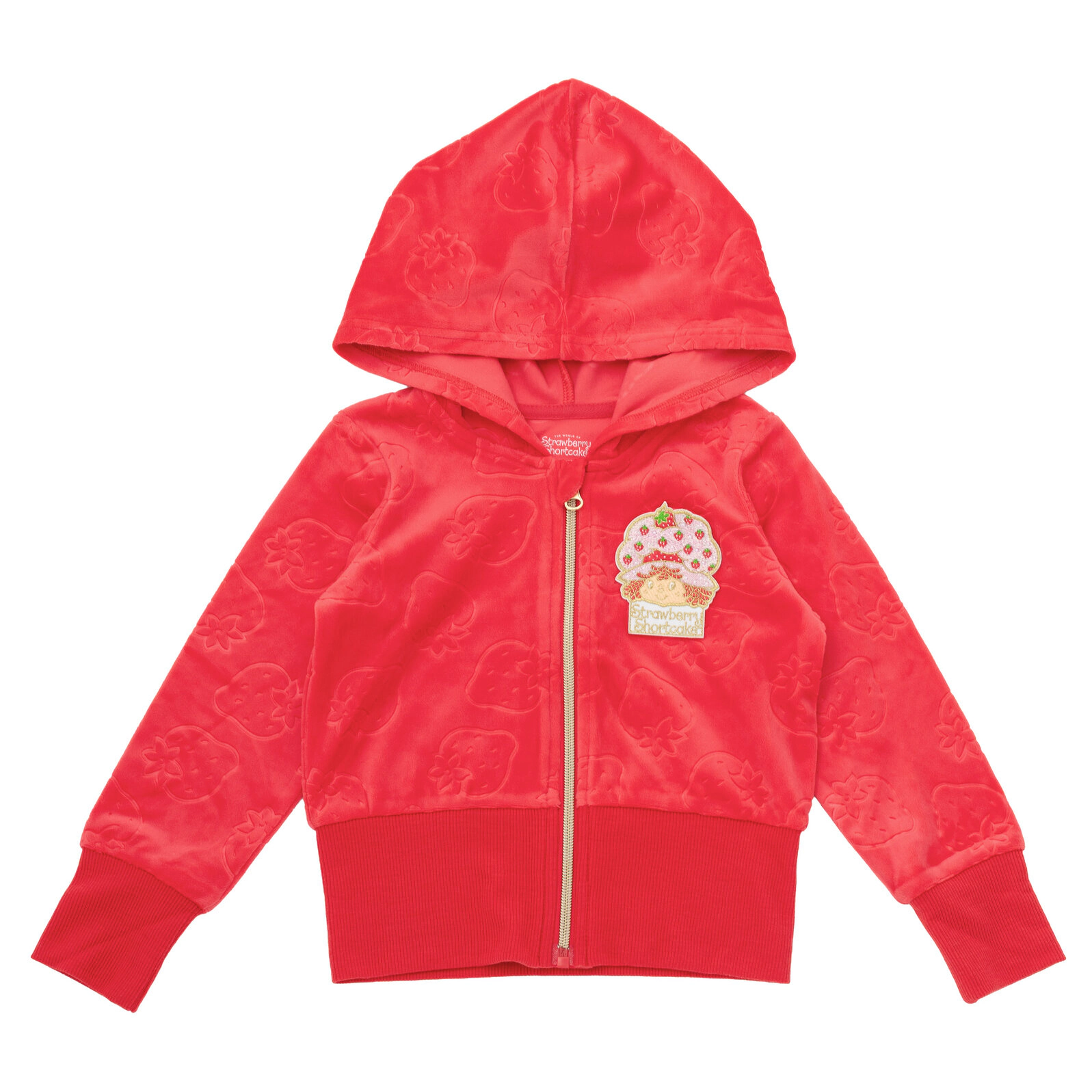 Strawberry Shortcake Girls' Velour Hoodie and Pants Set