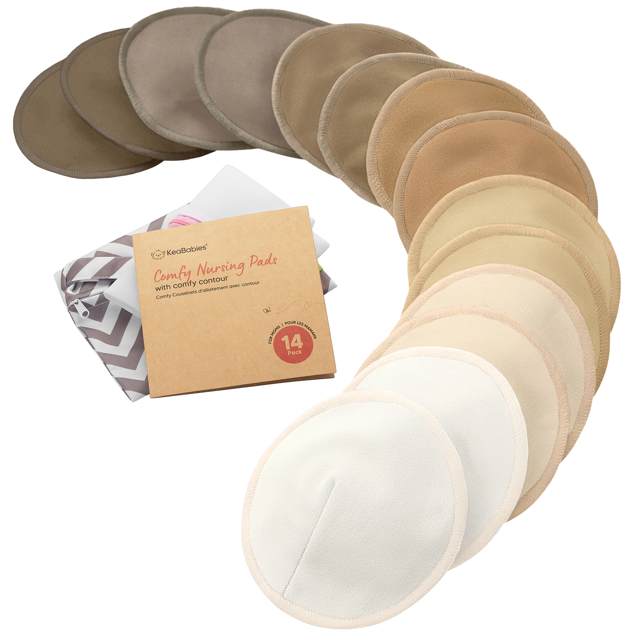 KeaBabies 14-Pack Comfy Nursing Pads