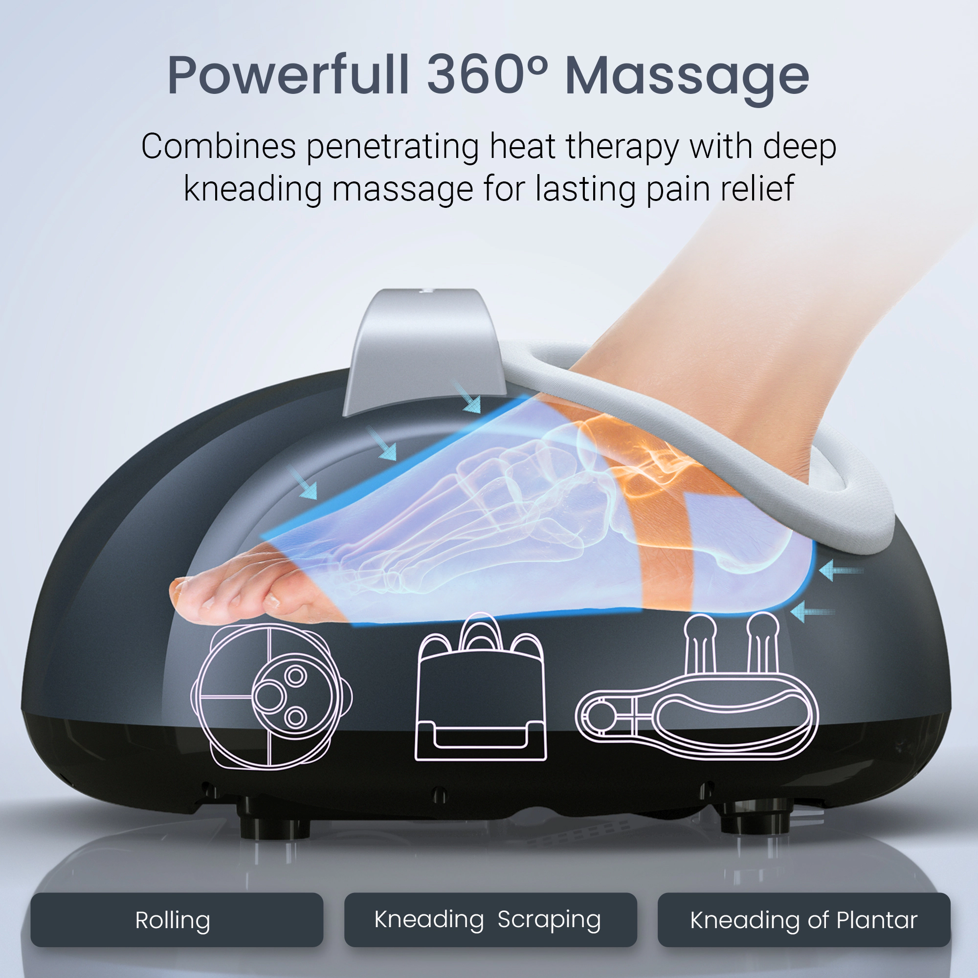 Tranqwil Shiatsu Foot Massager Machine with Heat