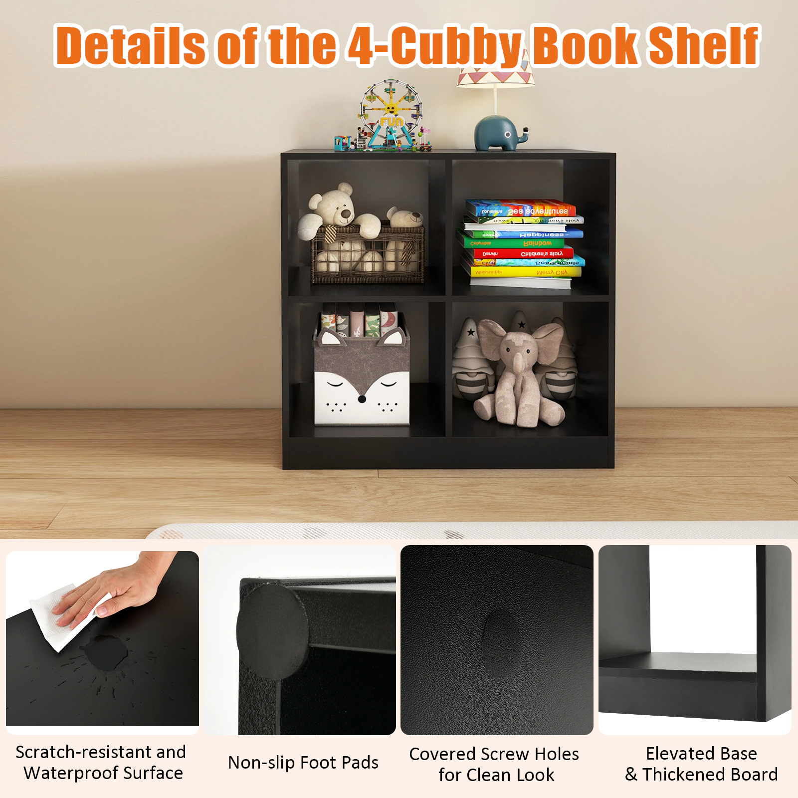 Hivvago Freestanding Kids Bookcase