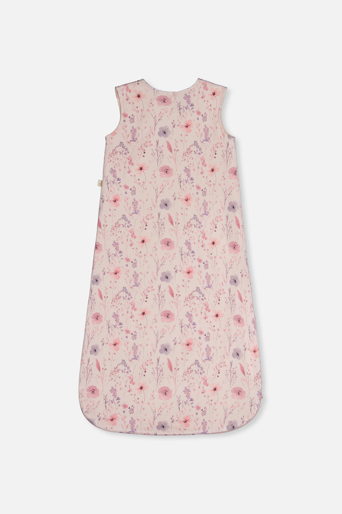 Deux par Girls Organic Cotton Zip Sleep Sack with Printed Flowers