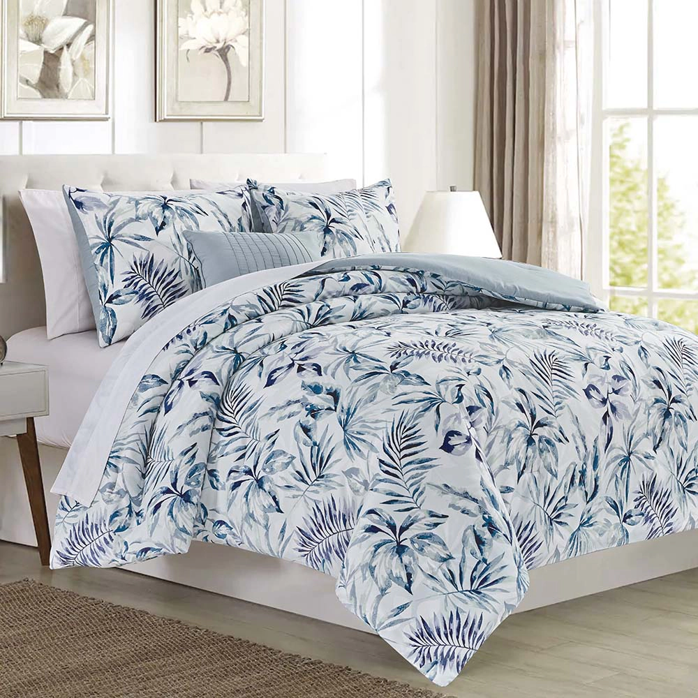 RT Designer's Collection 5 Piece Sonya Printed Complement to Any Bedroom Decor Comforter Set