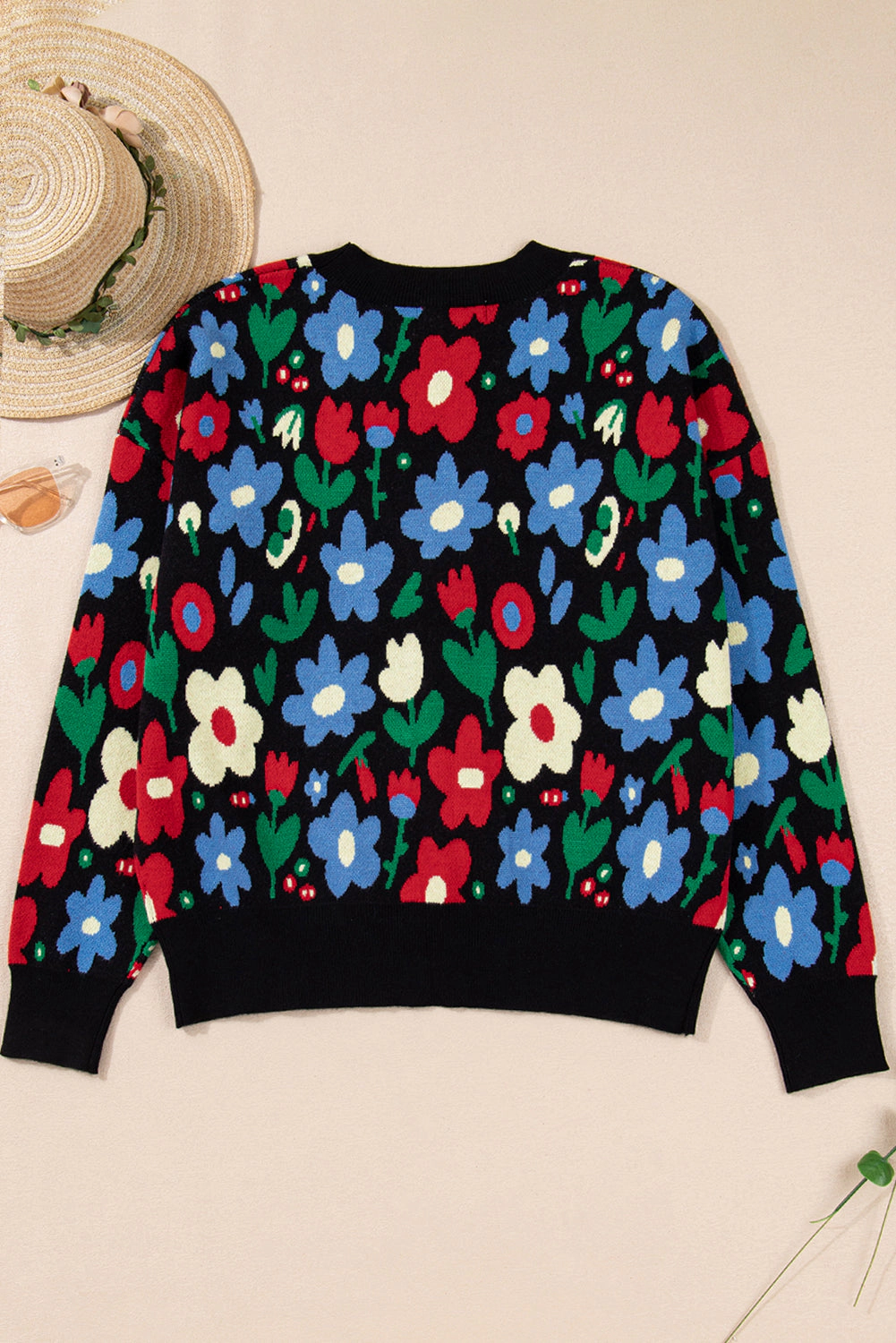 Threaded Pear Women's Zariah Print Short Cardigan Sweater