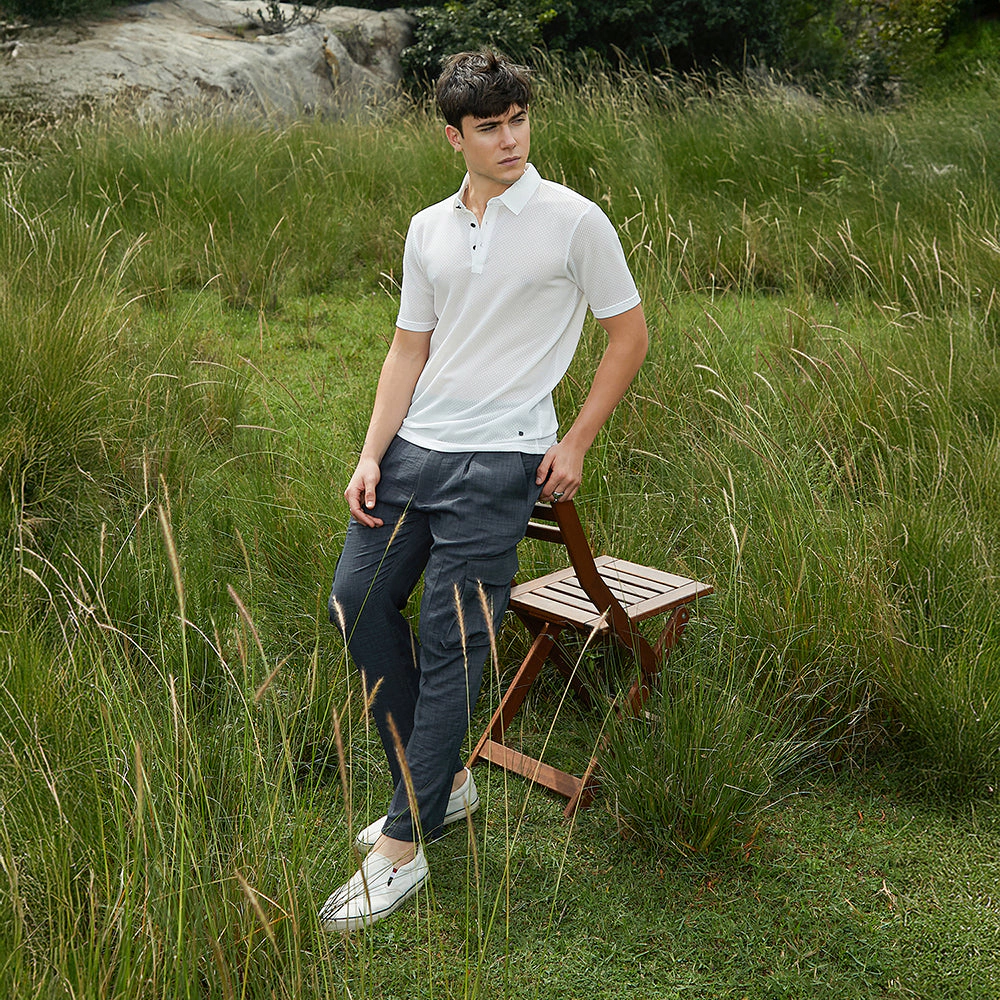 Warp-Tactile Polo T-Shirt