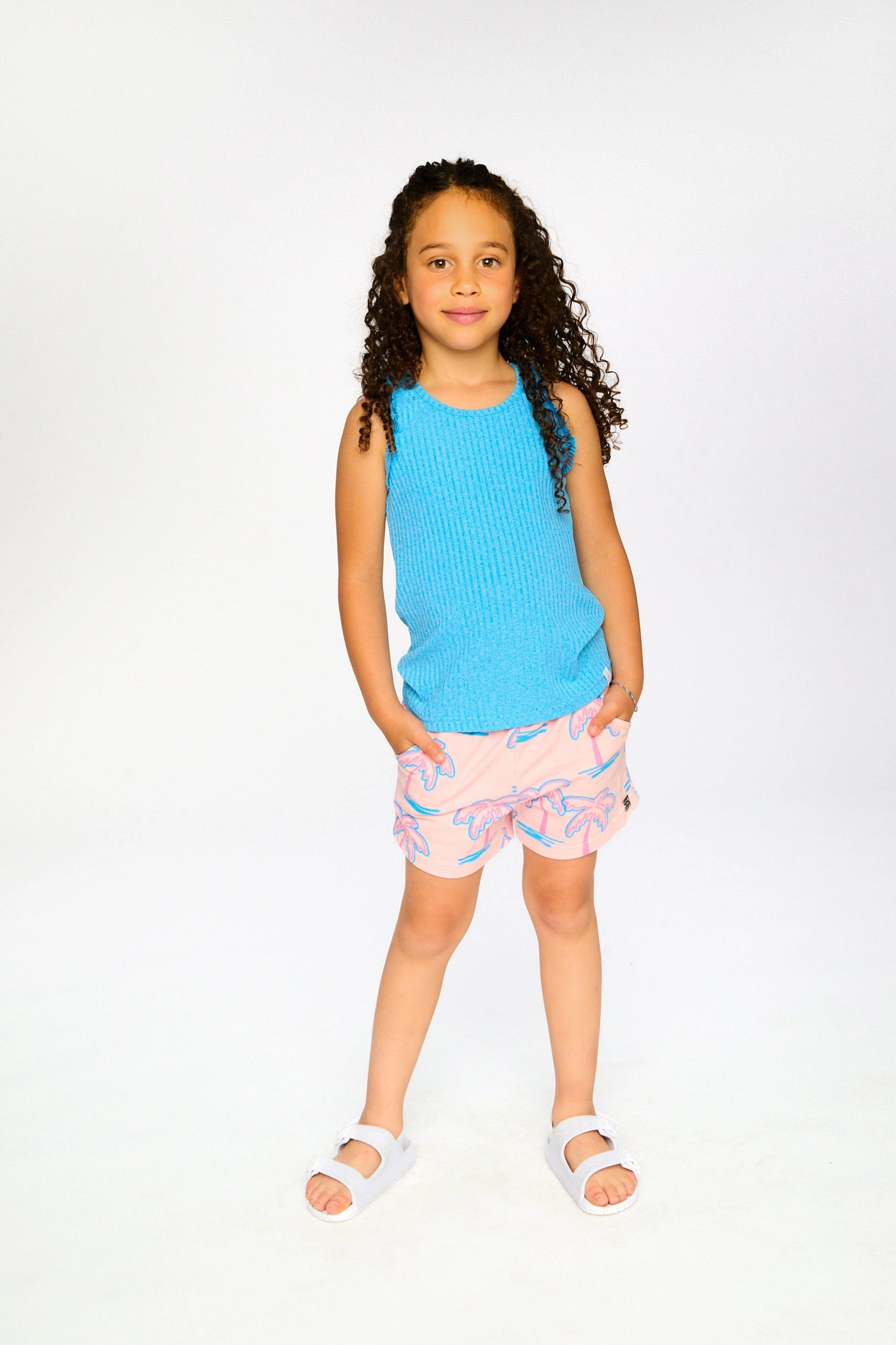 Deux par Girls Rib Ribbed Tank Top