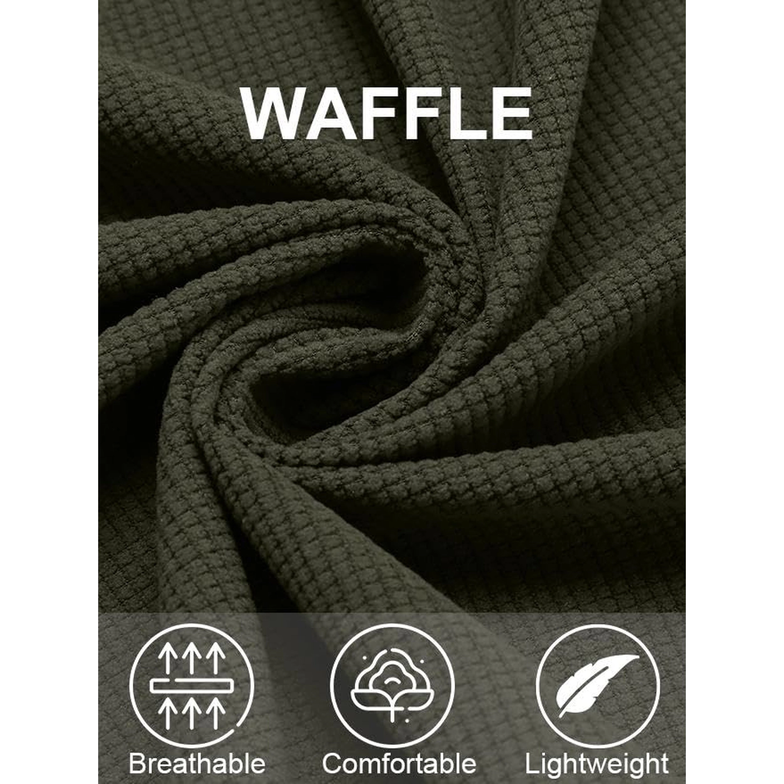 COOFANDY Men's Regular Fit Long Sleeve Collar Neck Button Front Shirt