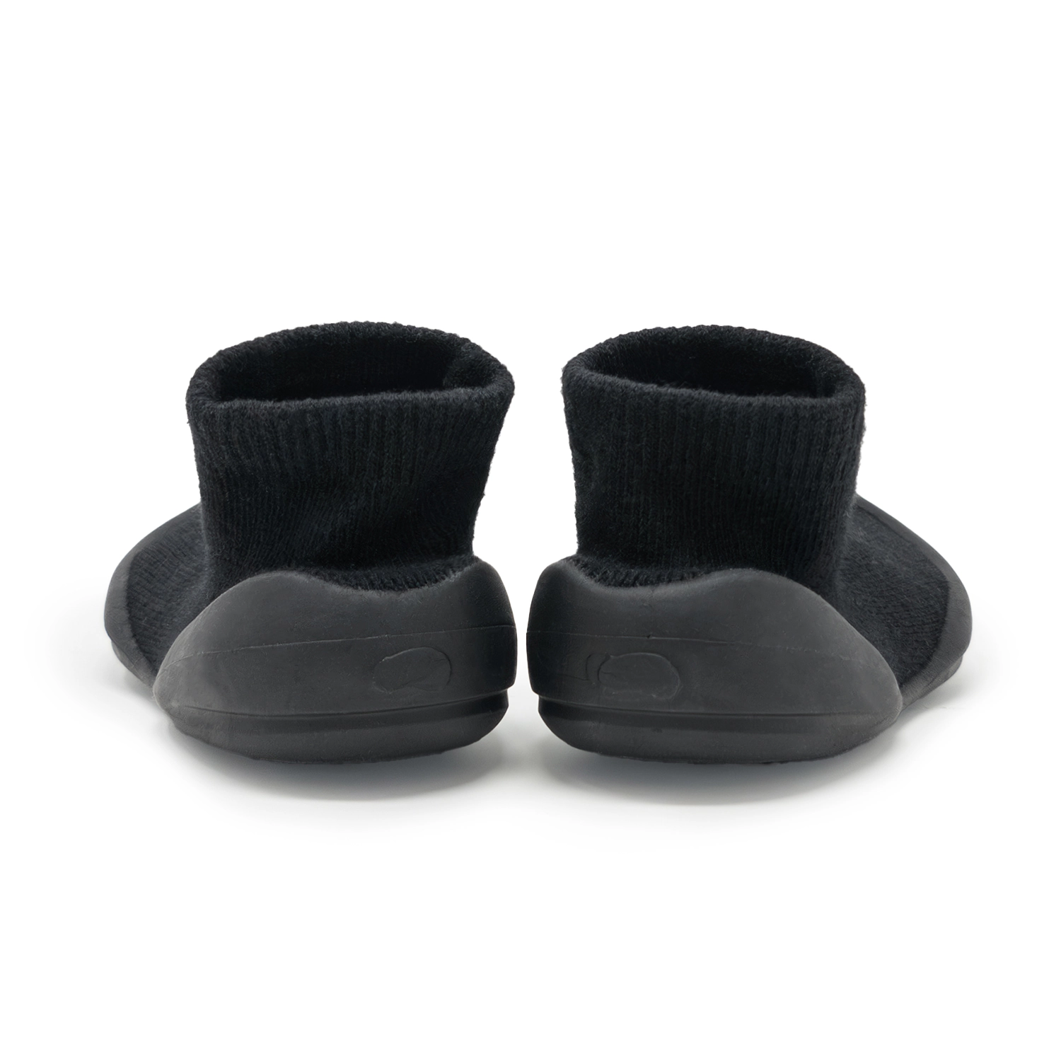 Komuello Toddler First Walk Sock Shoes - Simple Black