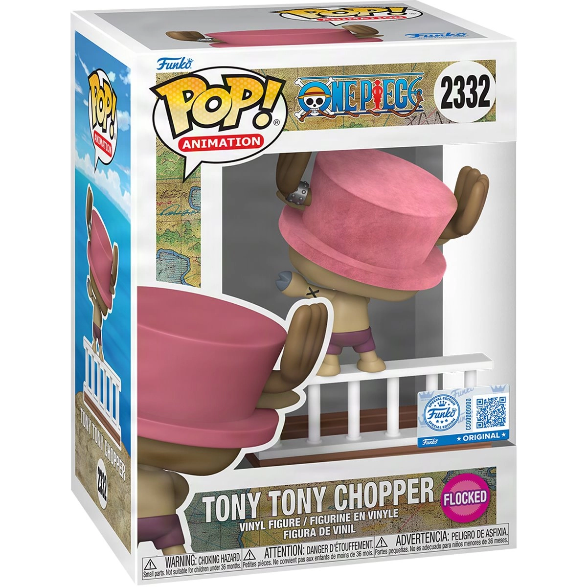 Funko Pop! One Piece Straw Hat Pirates: Tony Tony Chopper #2332 Flocked