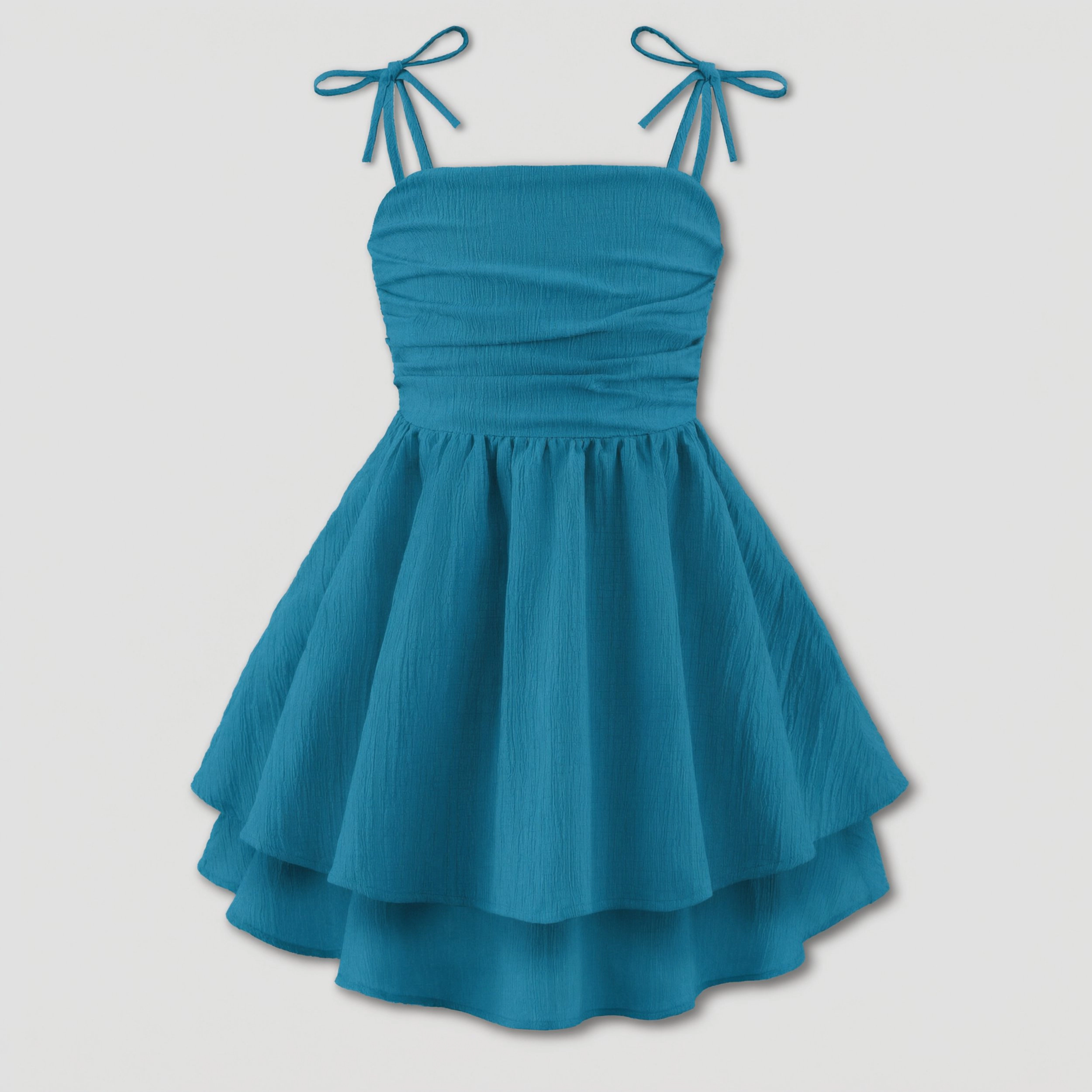 Arshiner Girl Dress Spaghetti Strap Midi Summer Easter Beach Boho Casual Formal Tween