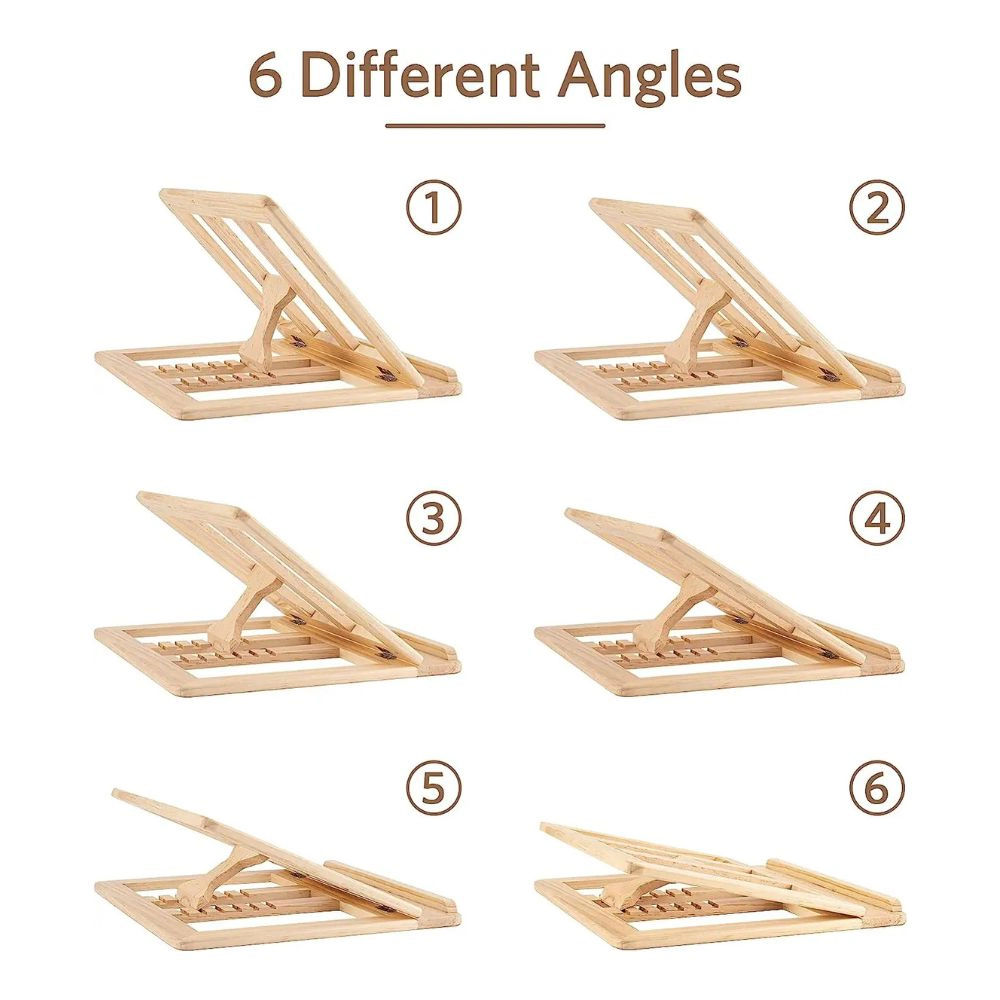 Premium Charms Wooden Foldable Laptop Stand