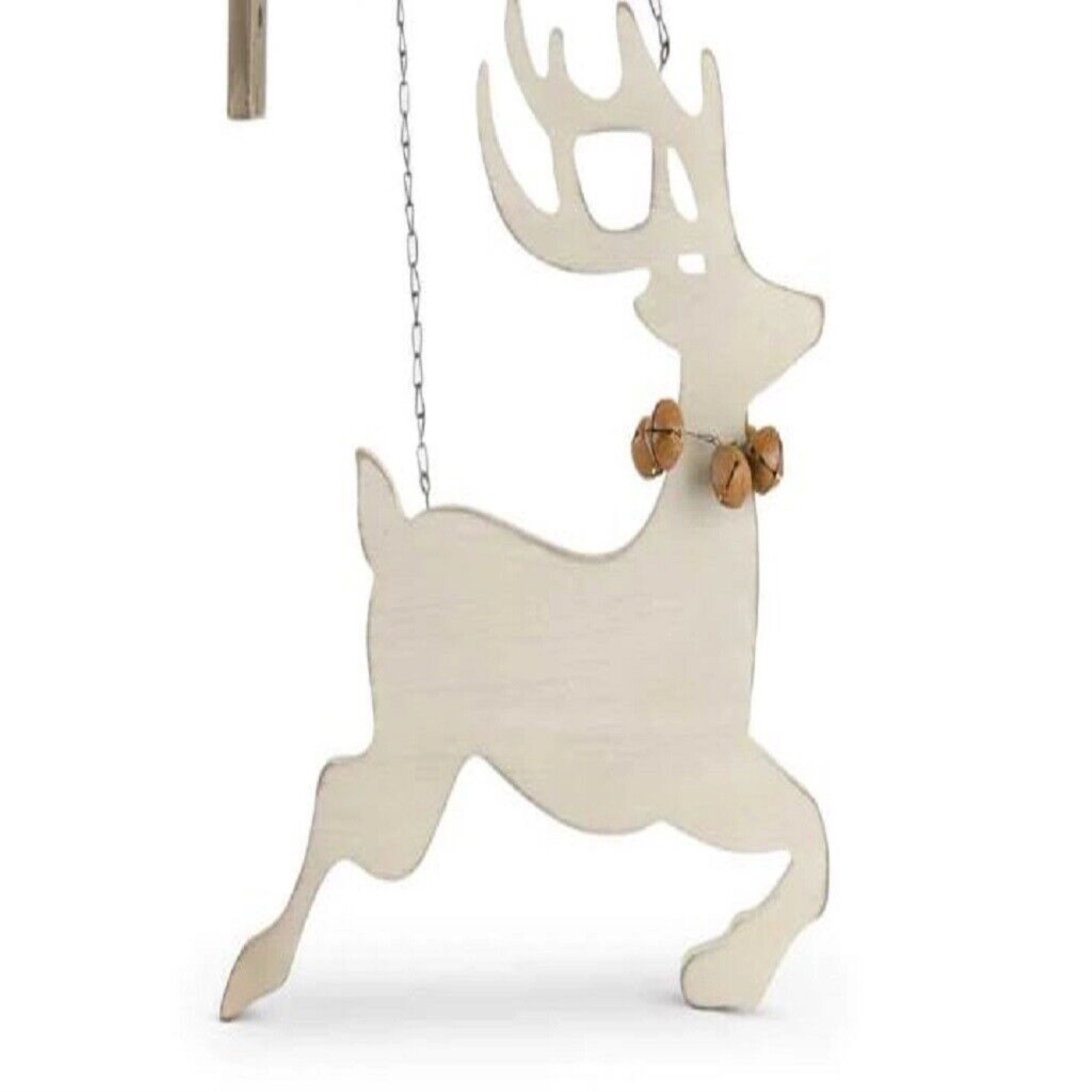 K&K Interiors Wood Cutout Reindeer Christmas Arrow Replacement Sign 17 x 17 inch - Arrow Sold Separately