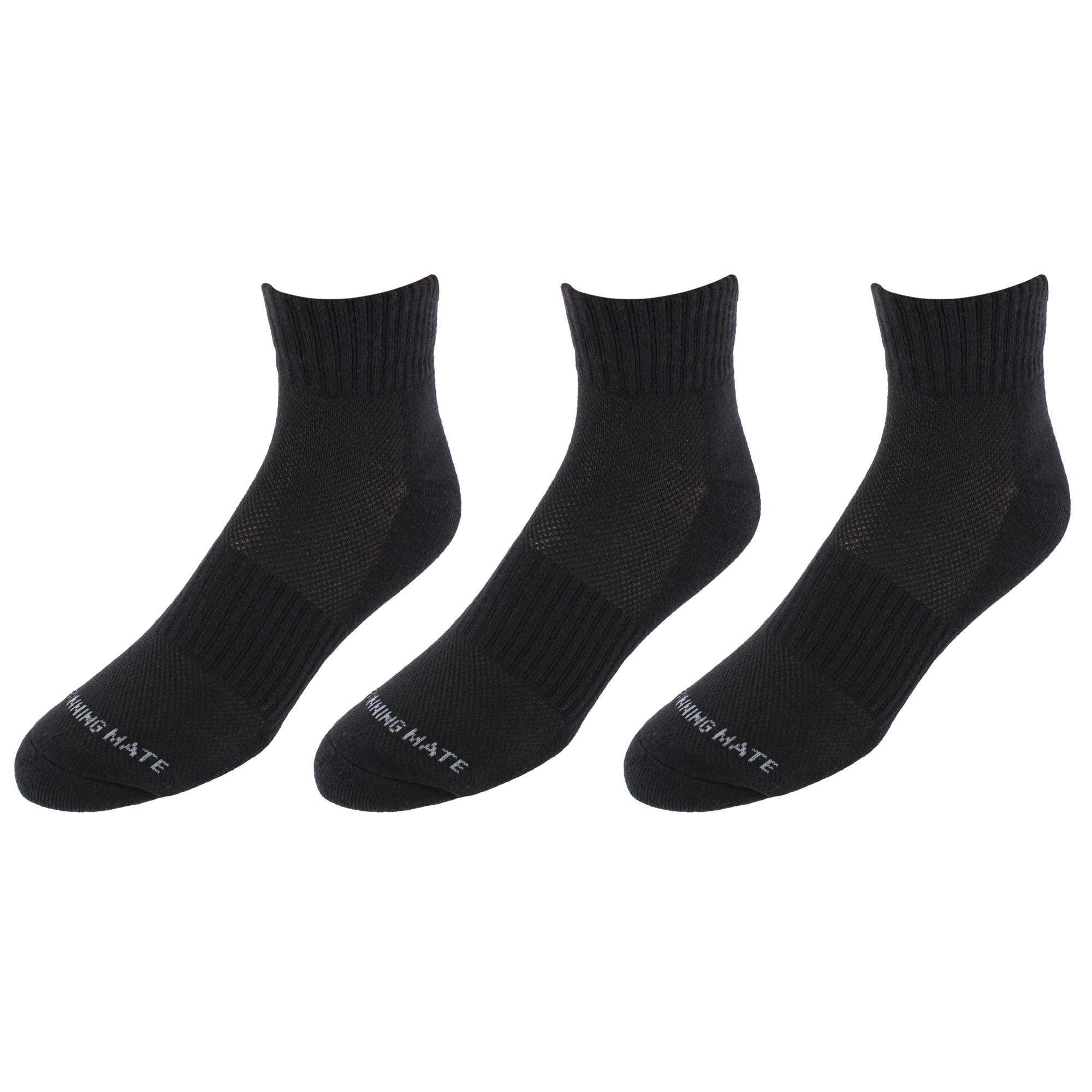 CTM Men's Cotton Arch Support Ankle Sock (Pack of 3)