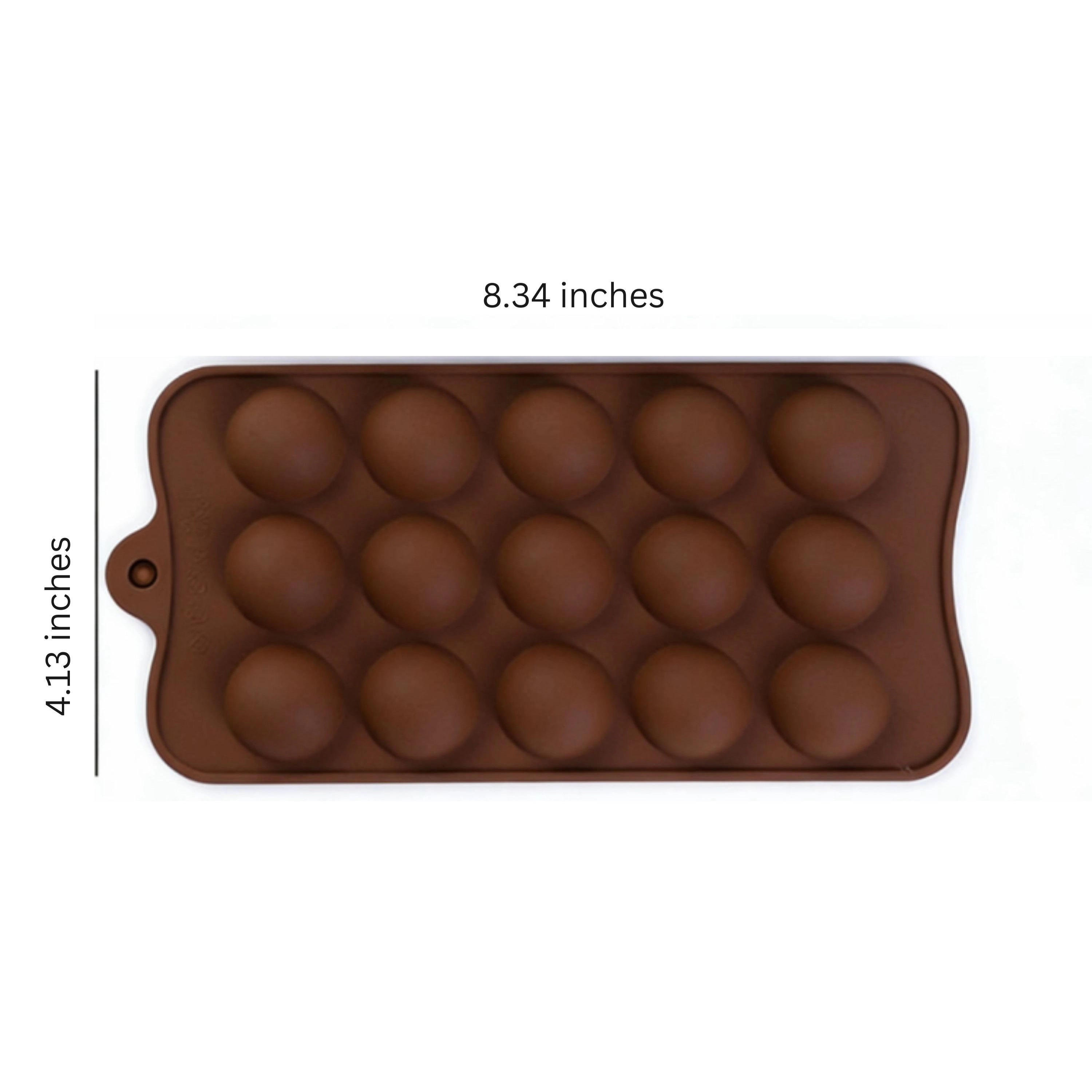 Kitcheniva 4.1 x 8.4 Inch Silicone Half Sphere Chocolate Drop Mold