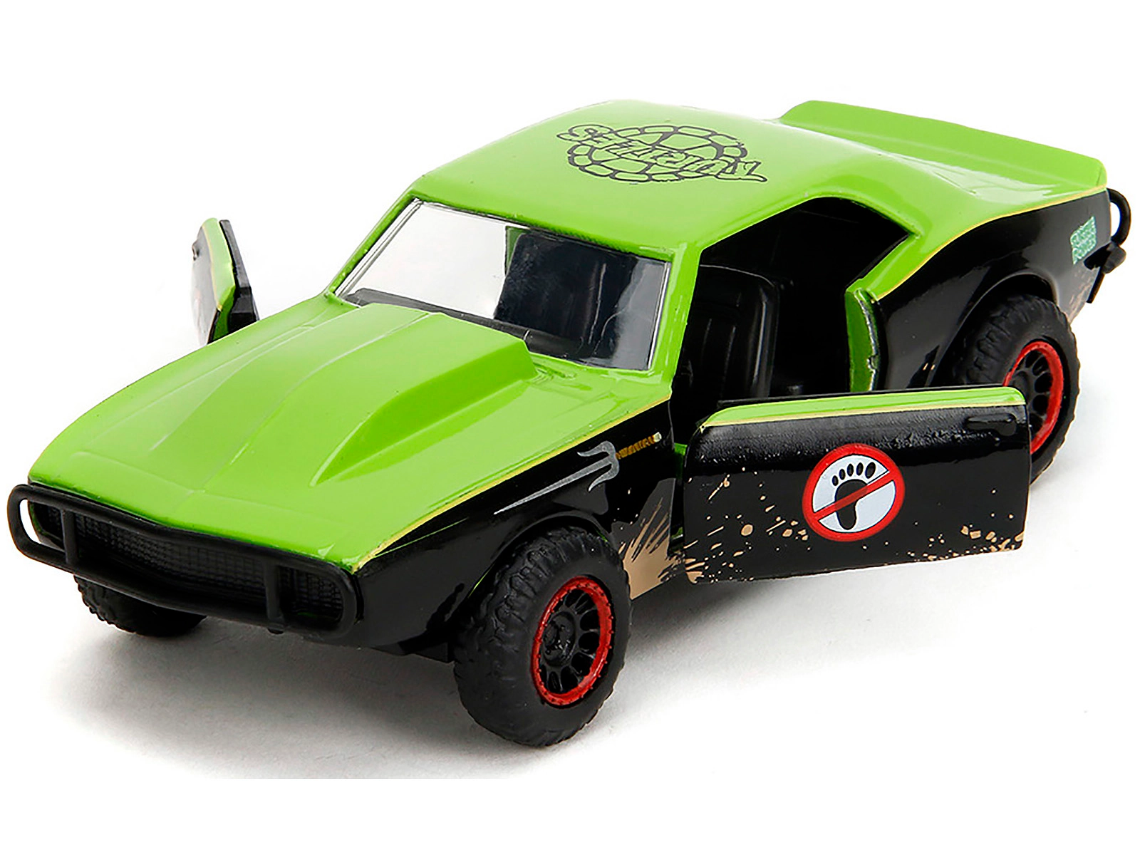 Jada 1967 Chevrolet Camaro "Teenage Mutant Ninja Turtles" Black and Green (Dirty) "Hollywood Rides" Series