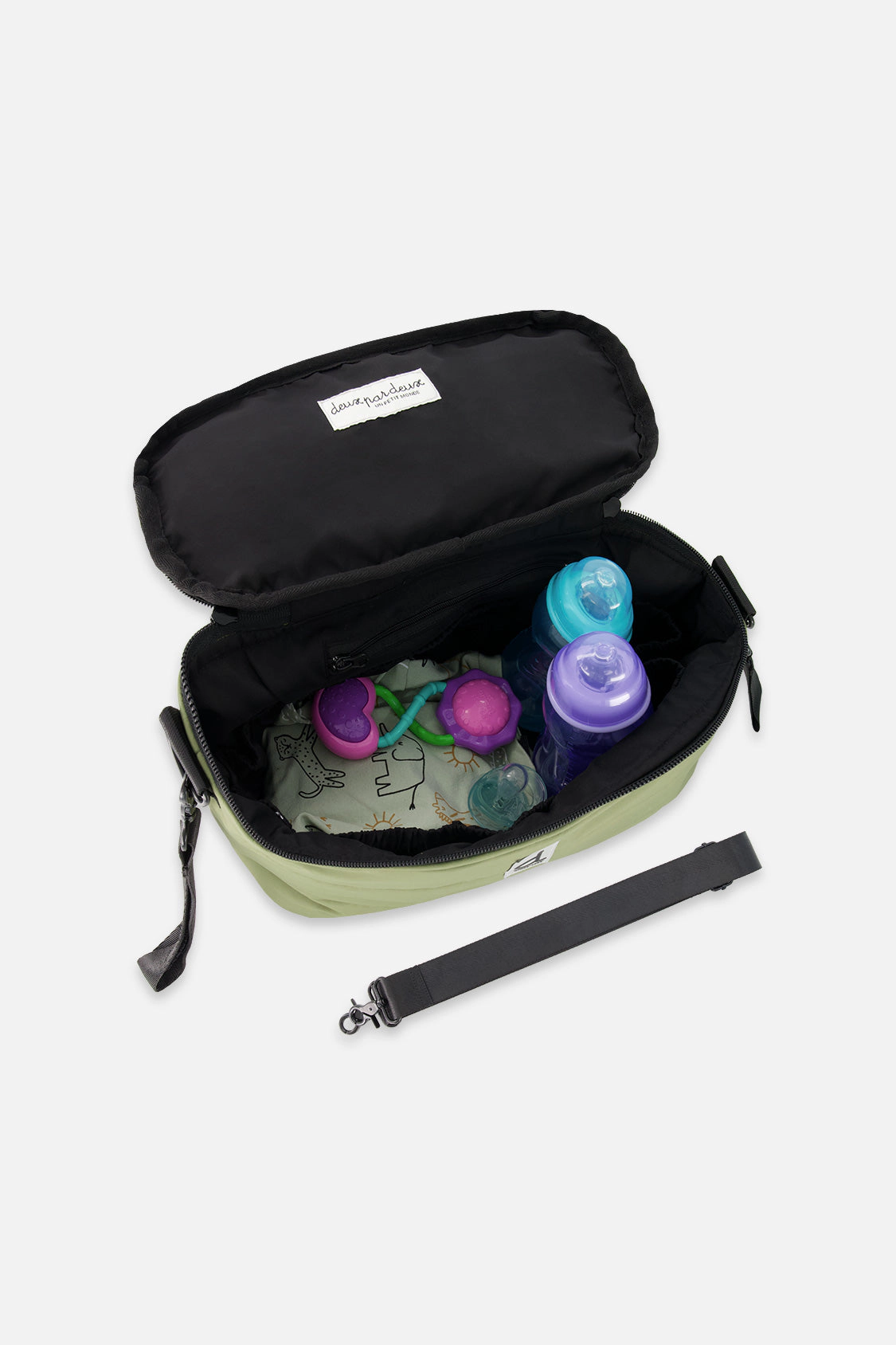 Deux par Unisex Water-Repellent Mini Diaper Bag with Stroller Straps