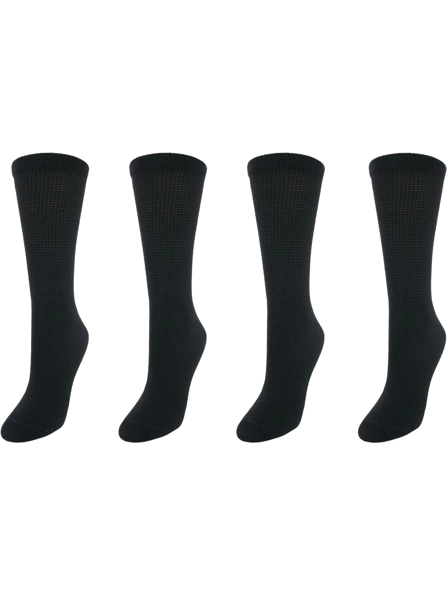 Dr. Scholl's Women's Plus Diabetes & Circulatory Crew Socks (Pack of 4)