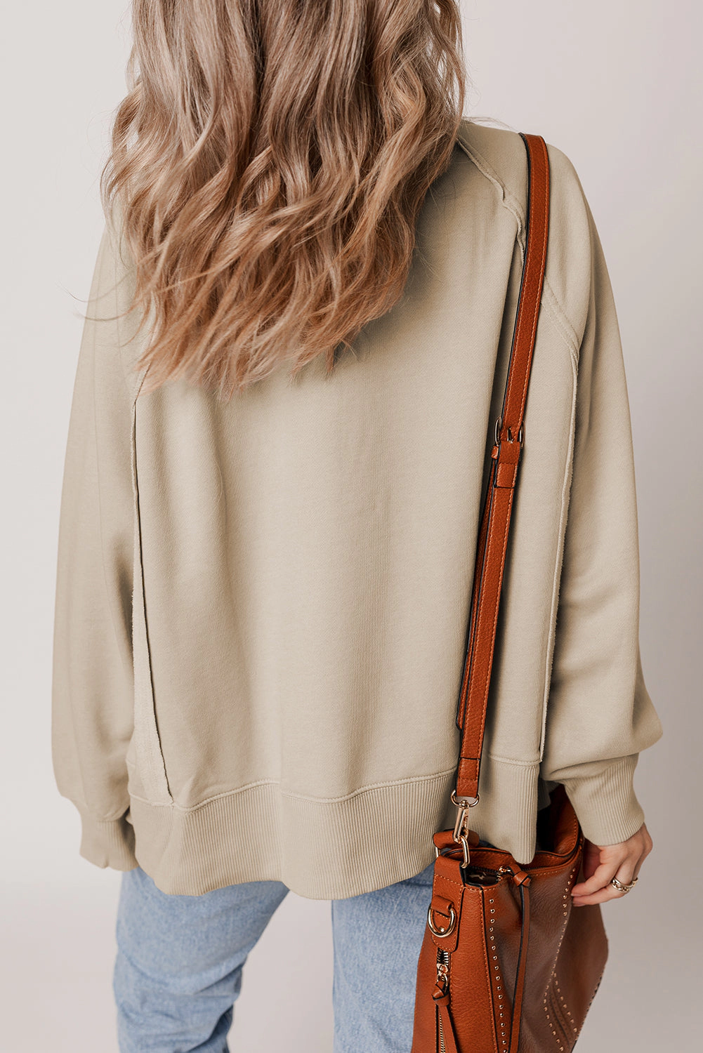 Threaded Pear Women's Ashley Sleeve Side Slit Sweatshirt