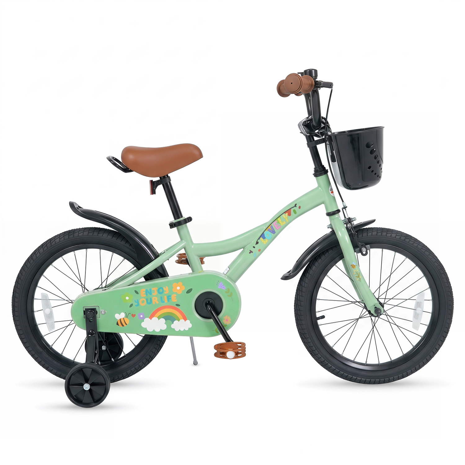 LJG Girls Bike for 3-5 Years Old with Basket