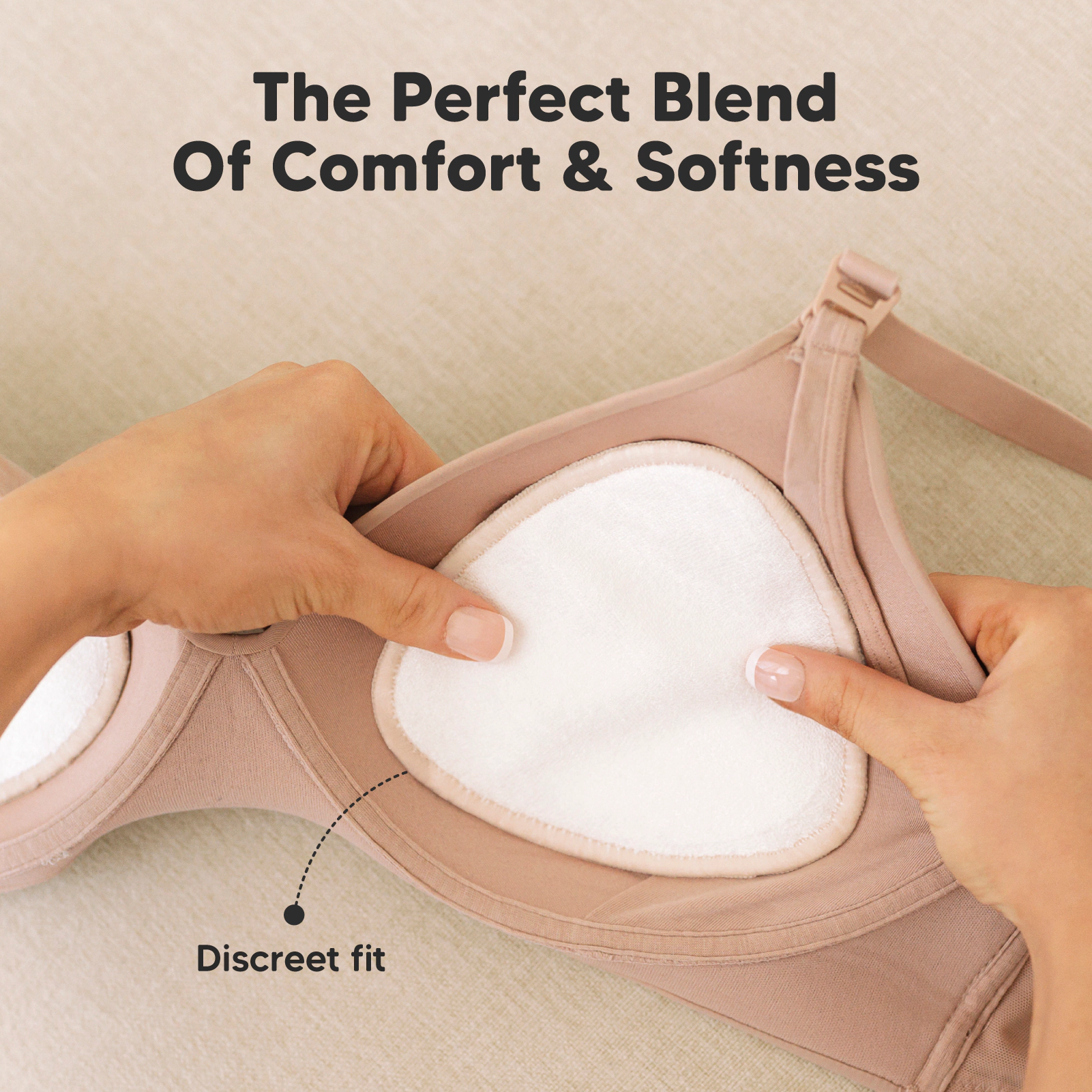 KeaBabies Contour Nursing Pads (Bare Beige)