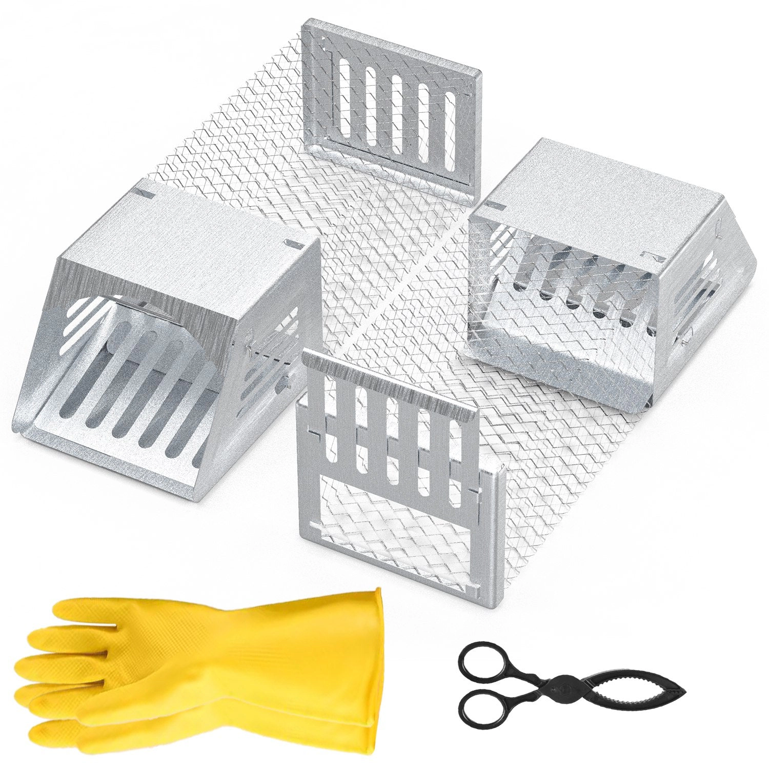 GBruno 2-Piece Galvanized Mouse Trap Cage